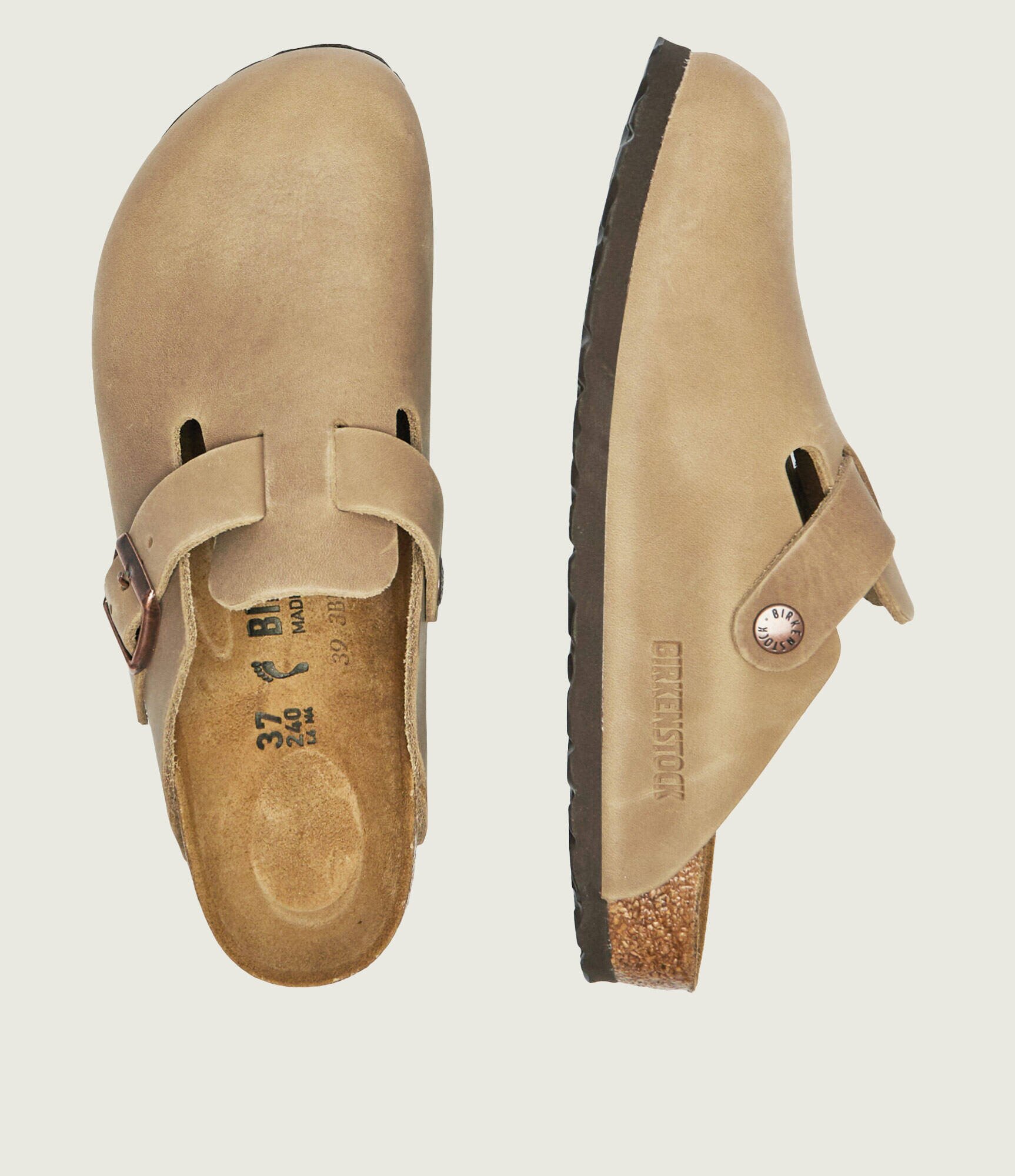 Birkenstock De piele mules (încălțăminte) BOSTON | narrow fit