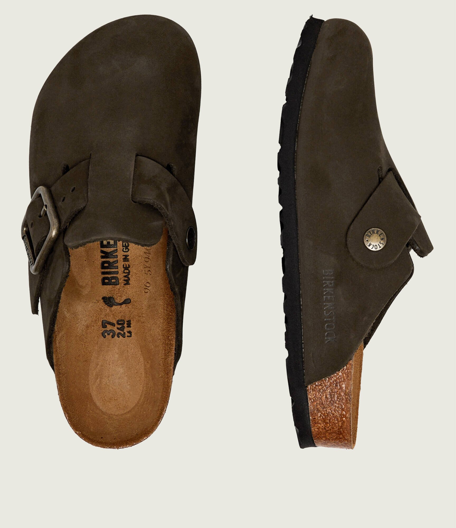 Birkenstock De piele mules (încălțăminte) Boston Wire Buckle | narrow fit