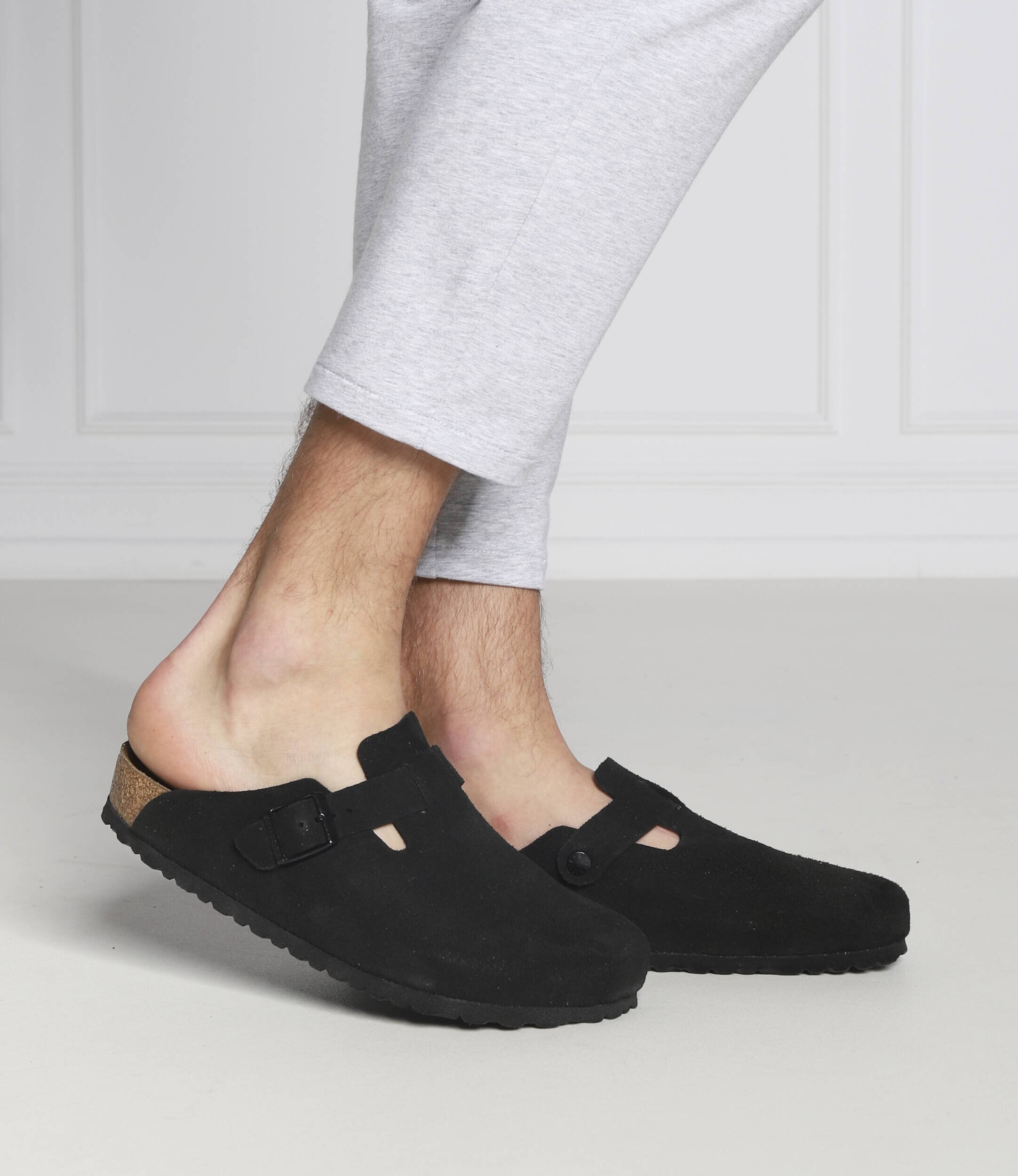 Birkenstock De piele papuci de casă Boston SFB VL