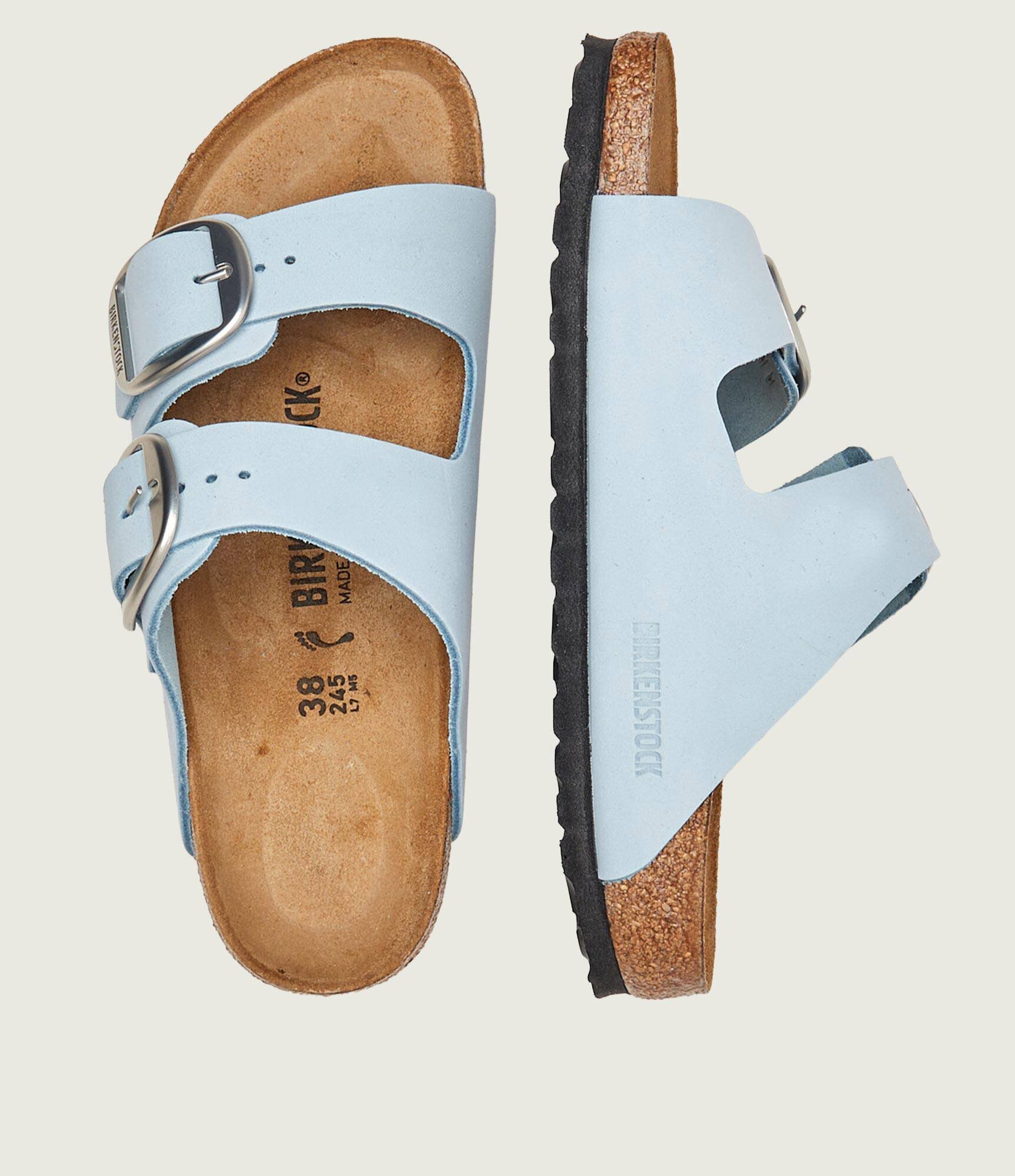 Birkenstock De piele șlapi Arizona Big Buckle | piele întoarsă