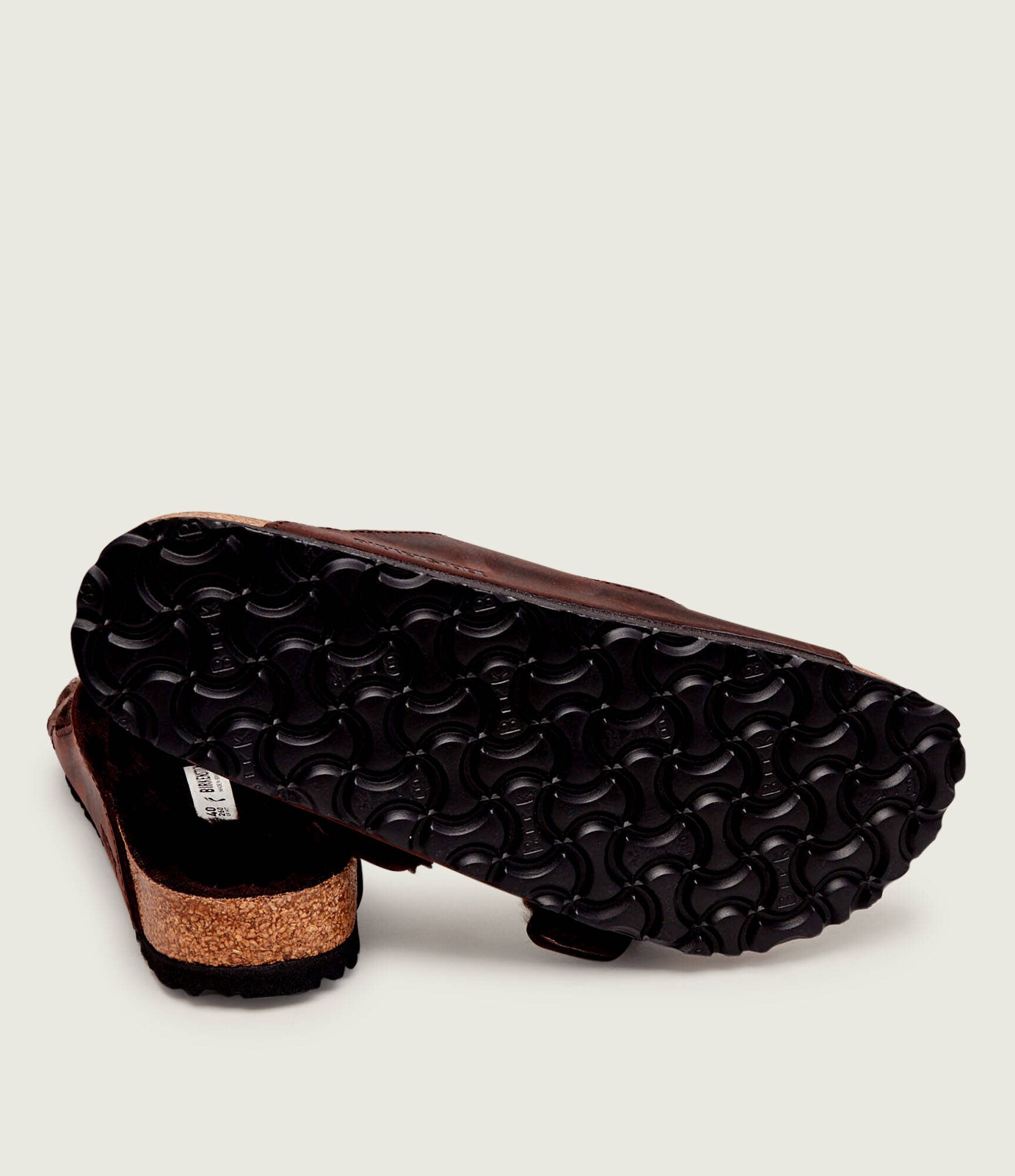 Birkenstock De piele șlapi Arizona Big Buckle | shearling cu adaos de lână