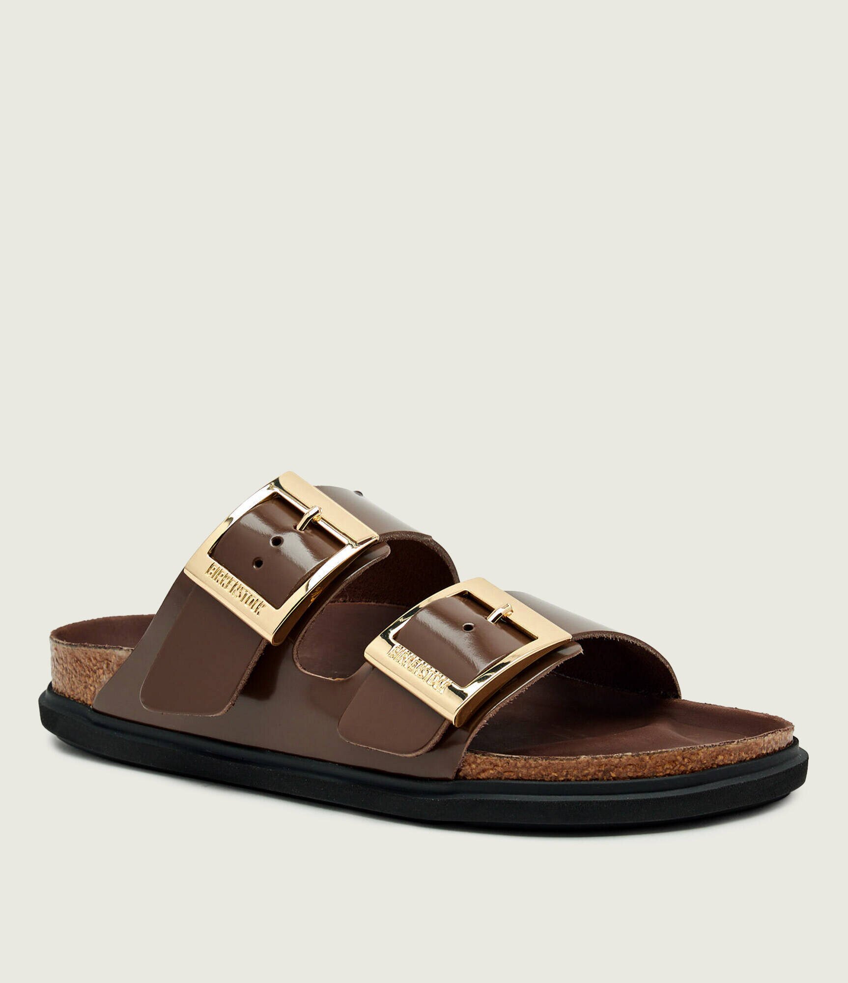 Birkenstock De piele șlapi Arizona Droplet Buckle Cupsole | narrow fit