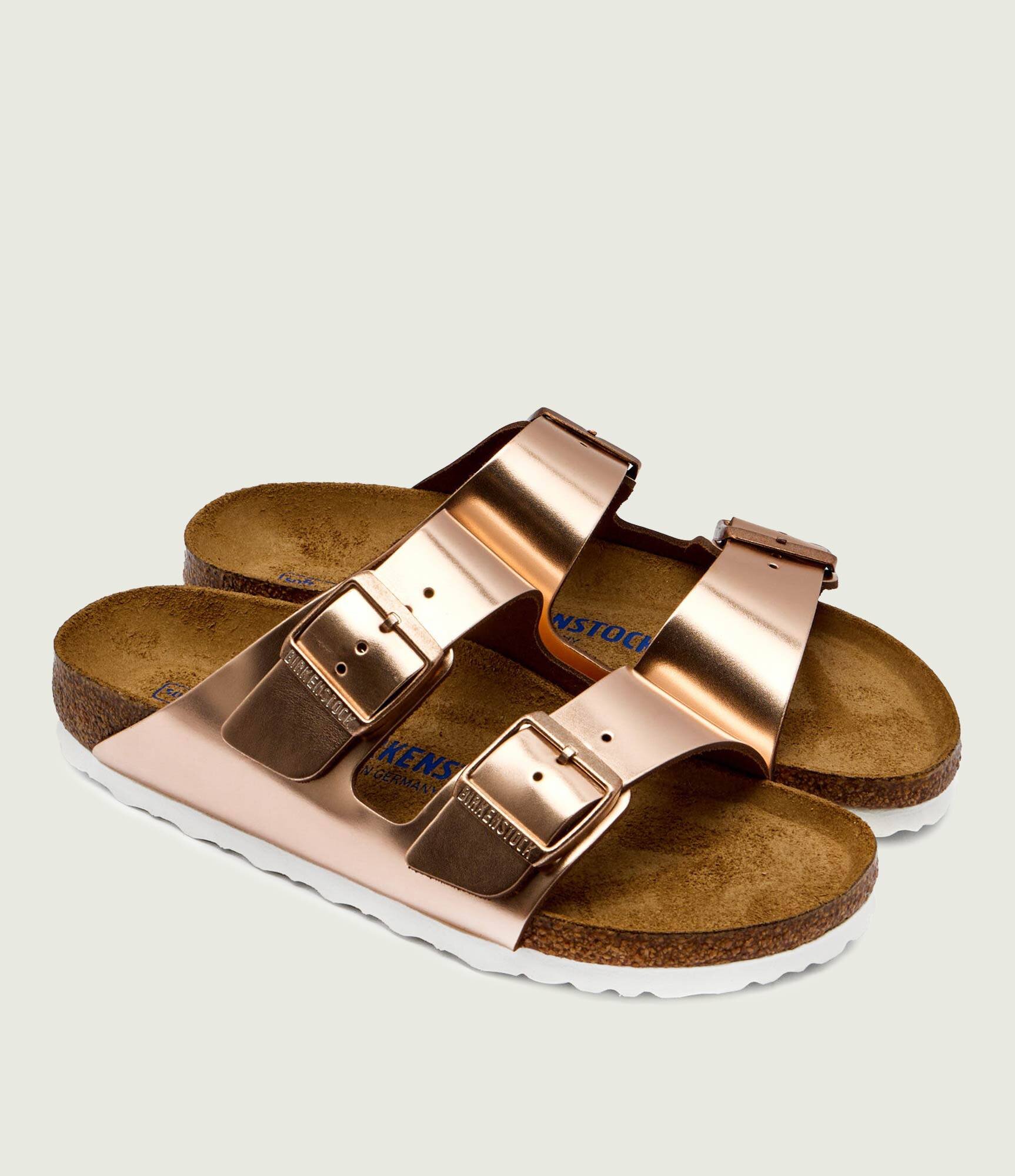 Birkenstock De piele șlapi Arizona NL SFB | narrow fit | piele întoarsă