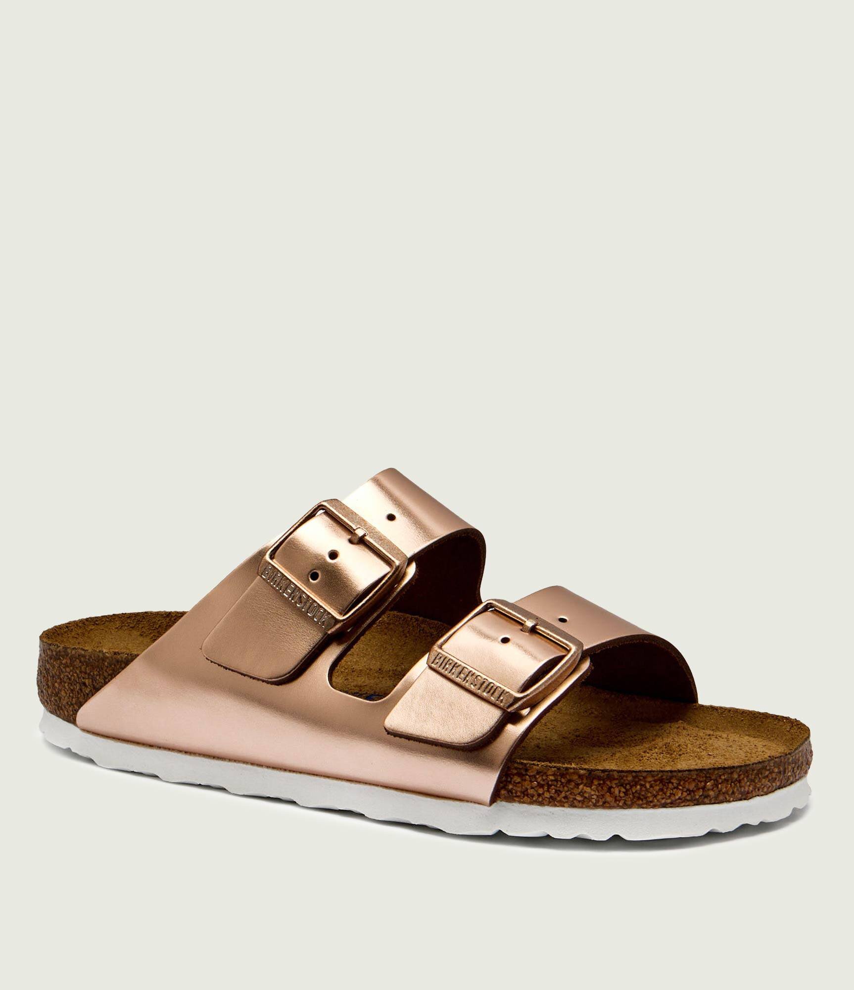 Birkenstock De piele șlapi Arizona NL SFB | narrow fit | piele întoarsă