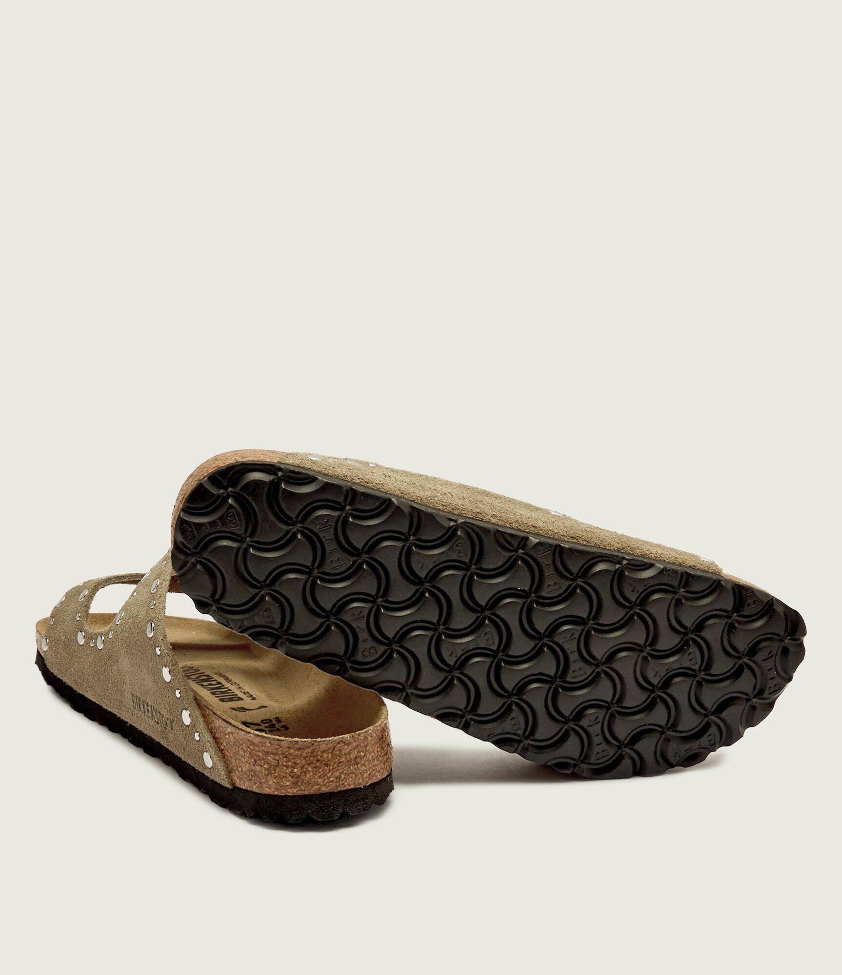 Birkenstock De piele șlapi Arizona Rivet | narrow fit