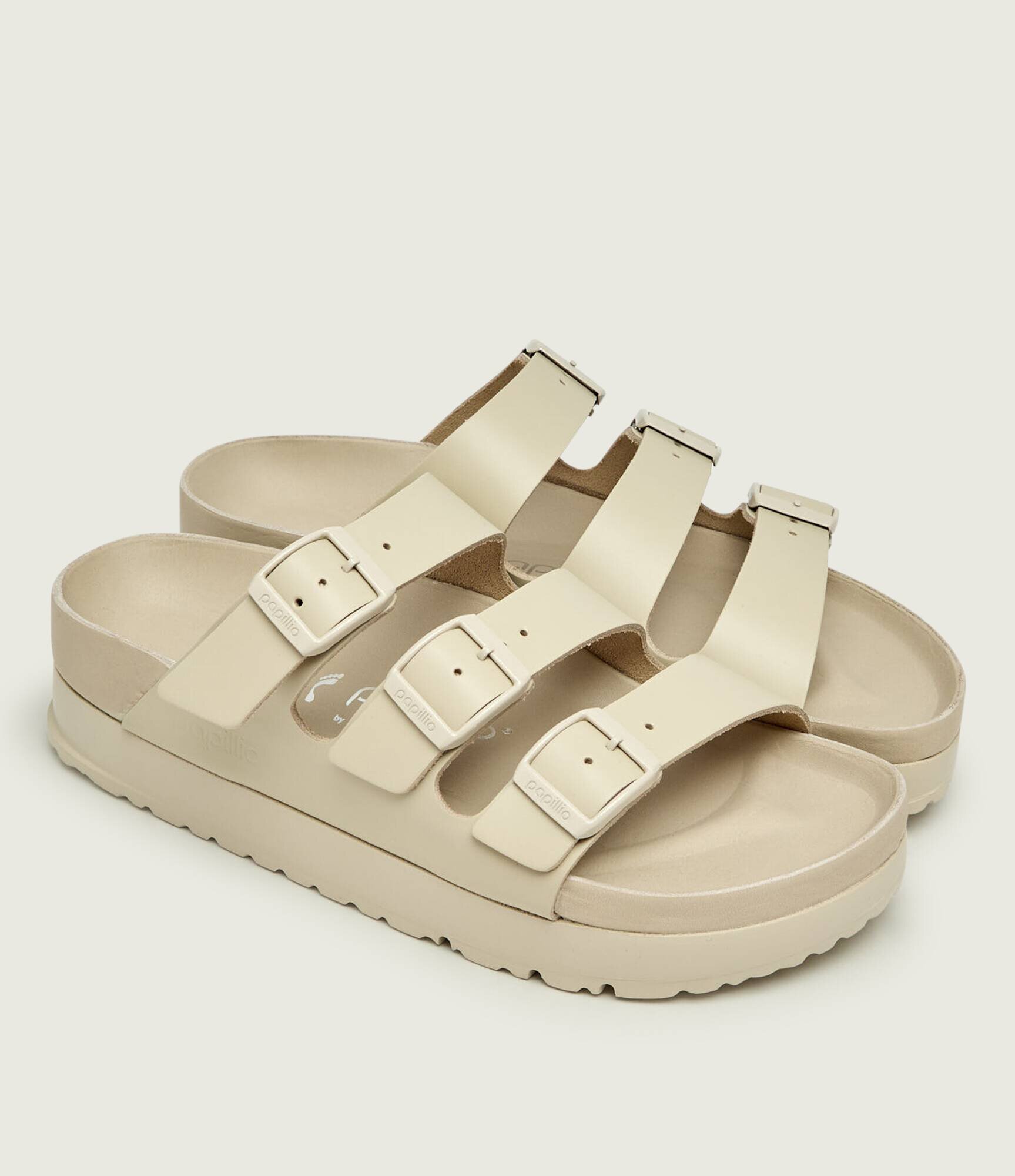 Birkenstock De piele șlapi Florida III Flex Platform | x Papillio | narrow fit
