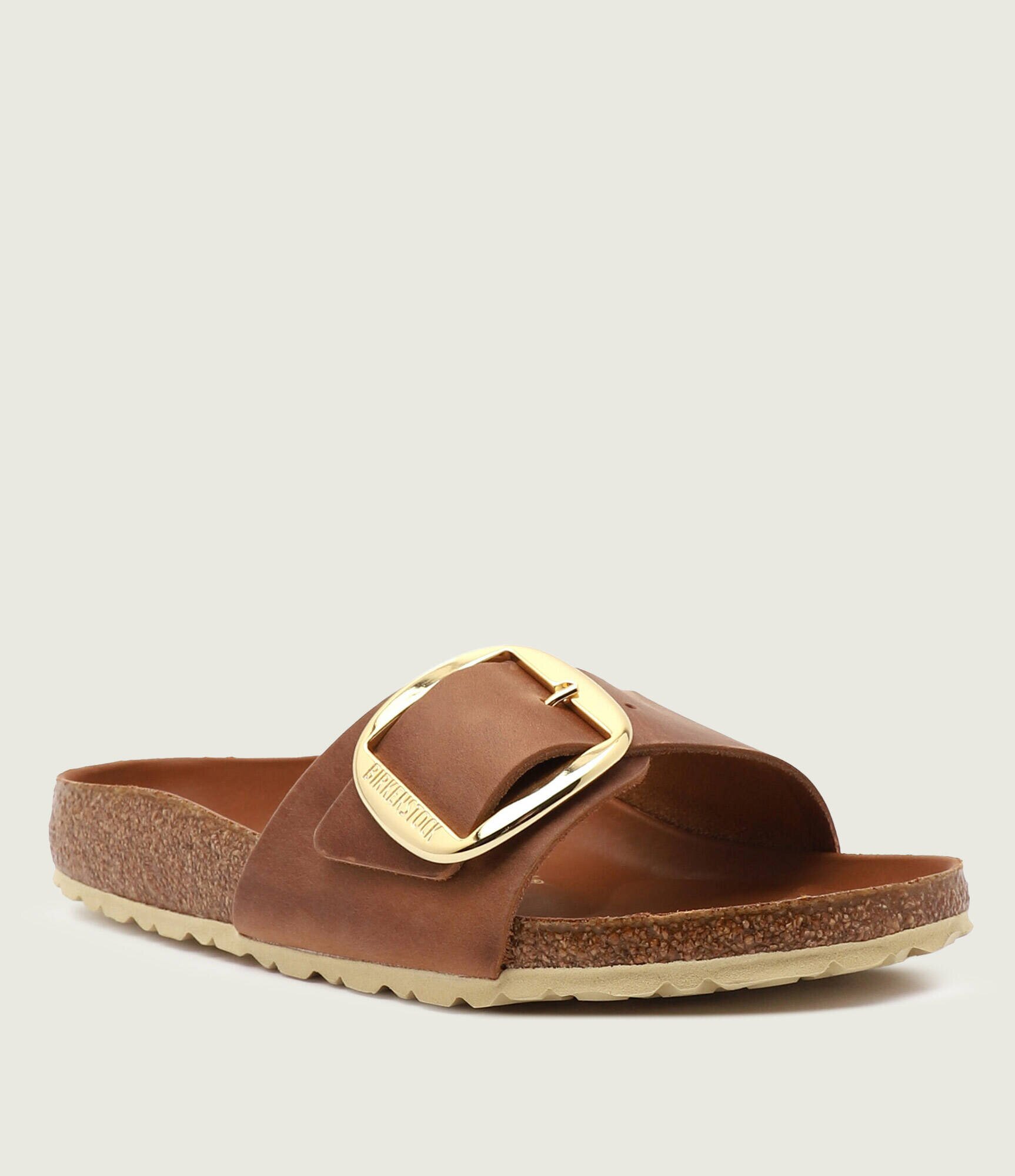 Birkenstock De piele șlapi Madrid Big Buckle LEOI | narrow fit