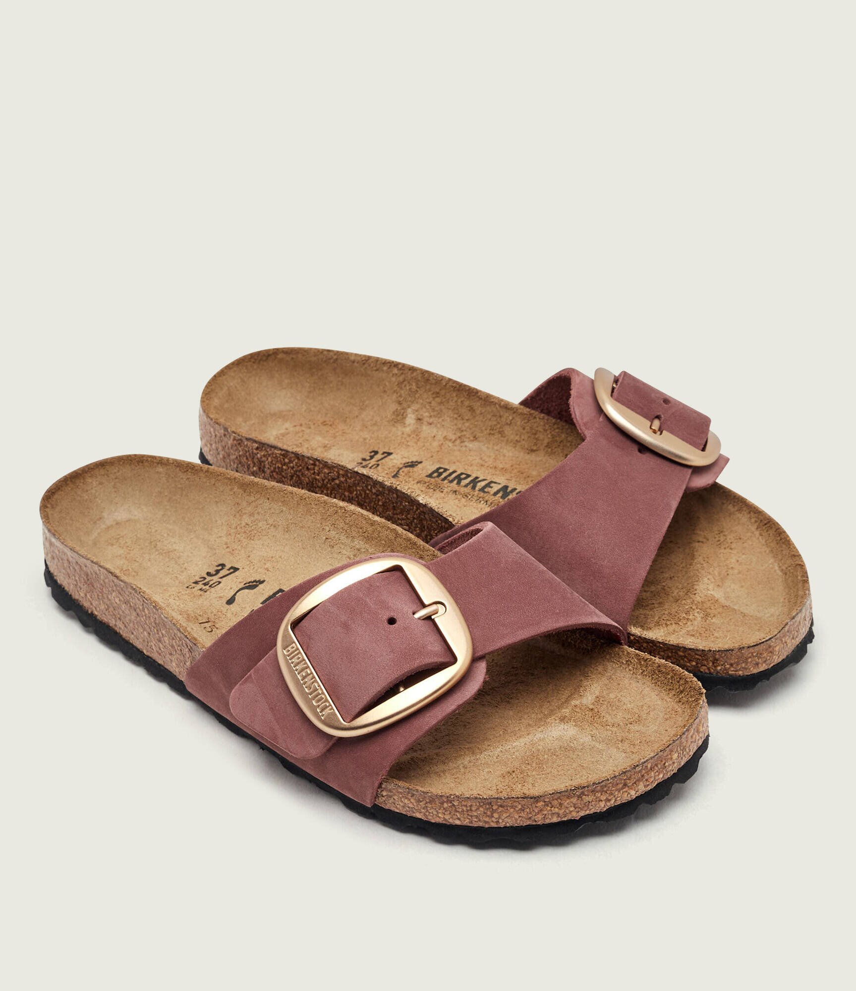 Birkenstock De piele șlapi Madrid Big Buckle | narrow fit