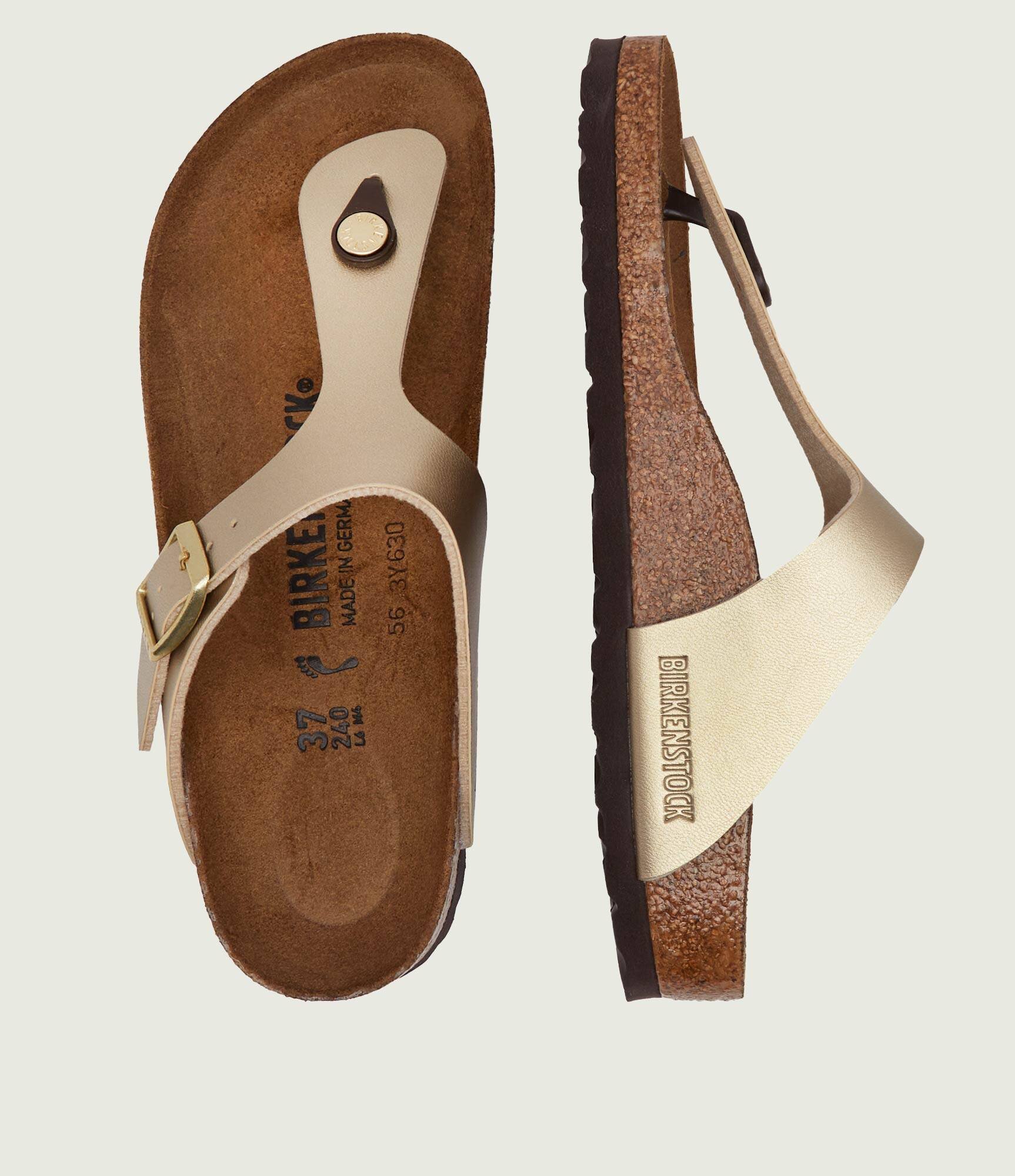 Birkenstock Flip flops Gizeh | narrow fit cu adaos de piele