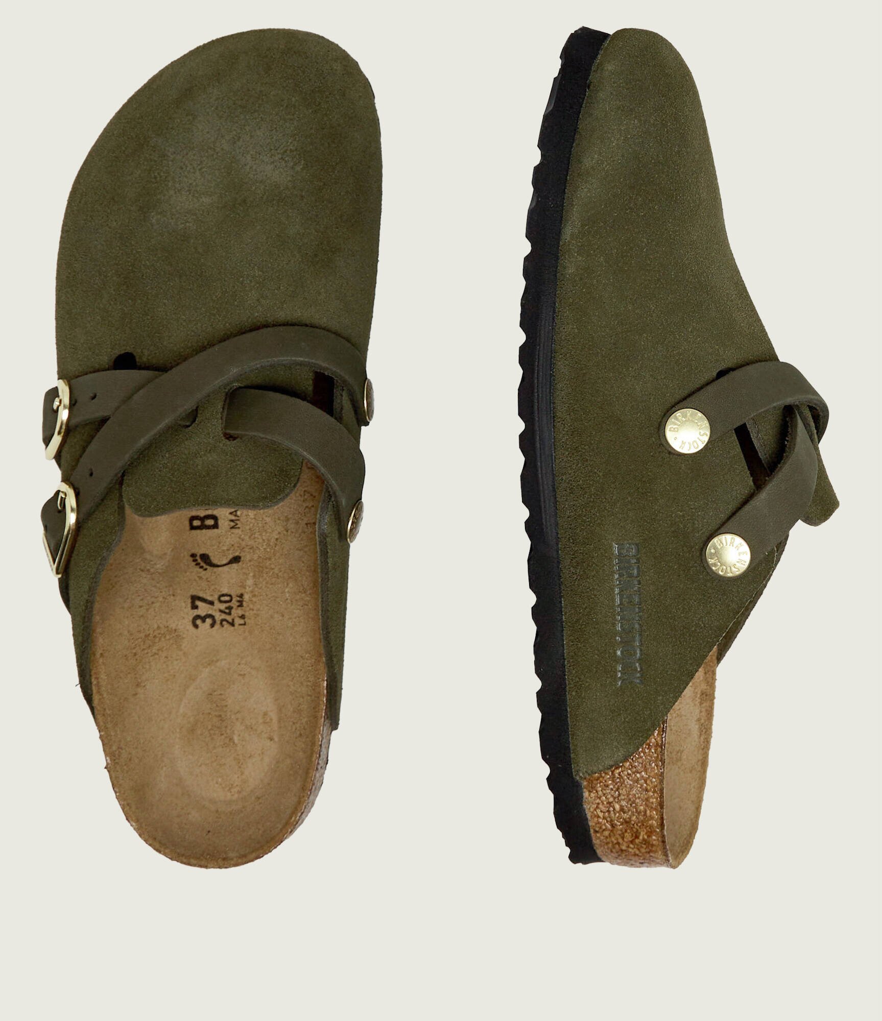 Birkenstock Mules (încălțăminte) Blair | piele întoarsă | narrow fit cu adaos de piele