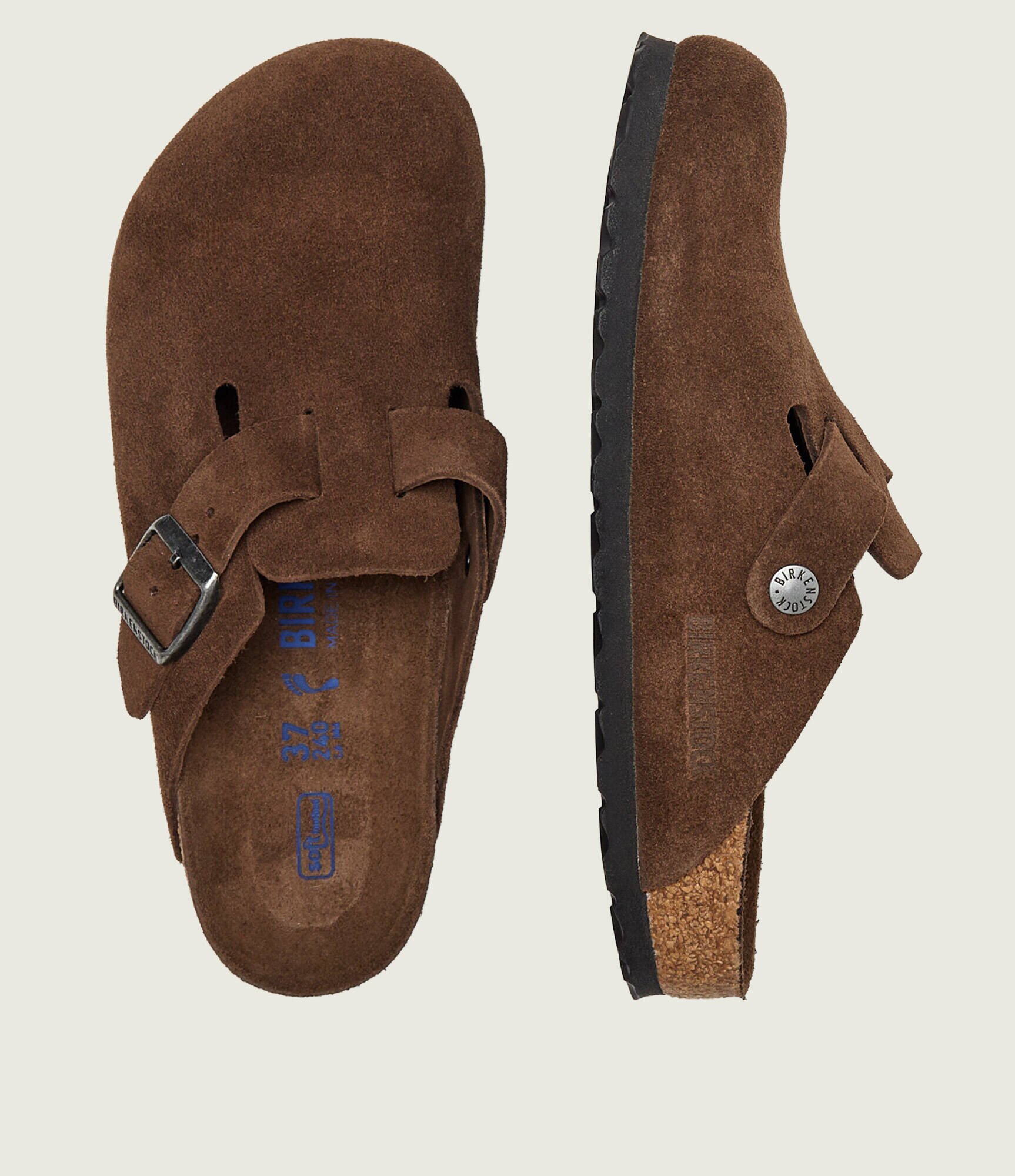 Birkenstock Mules (încălțăminte) Boston BS | piele întoarsă | narrow fit