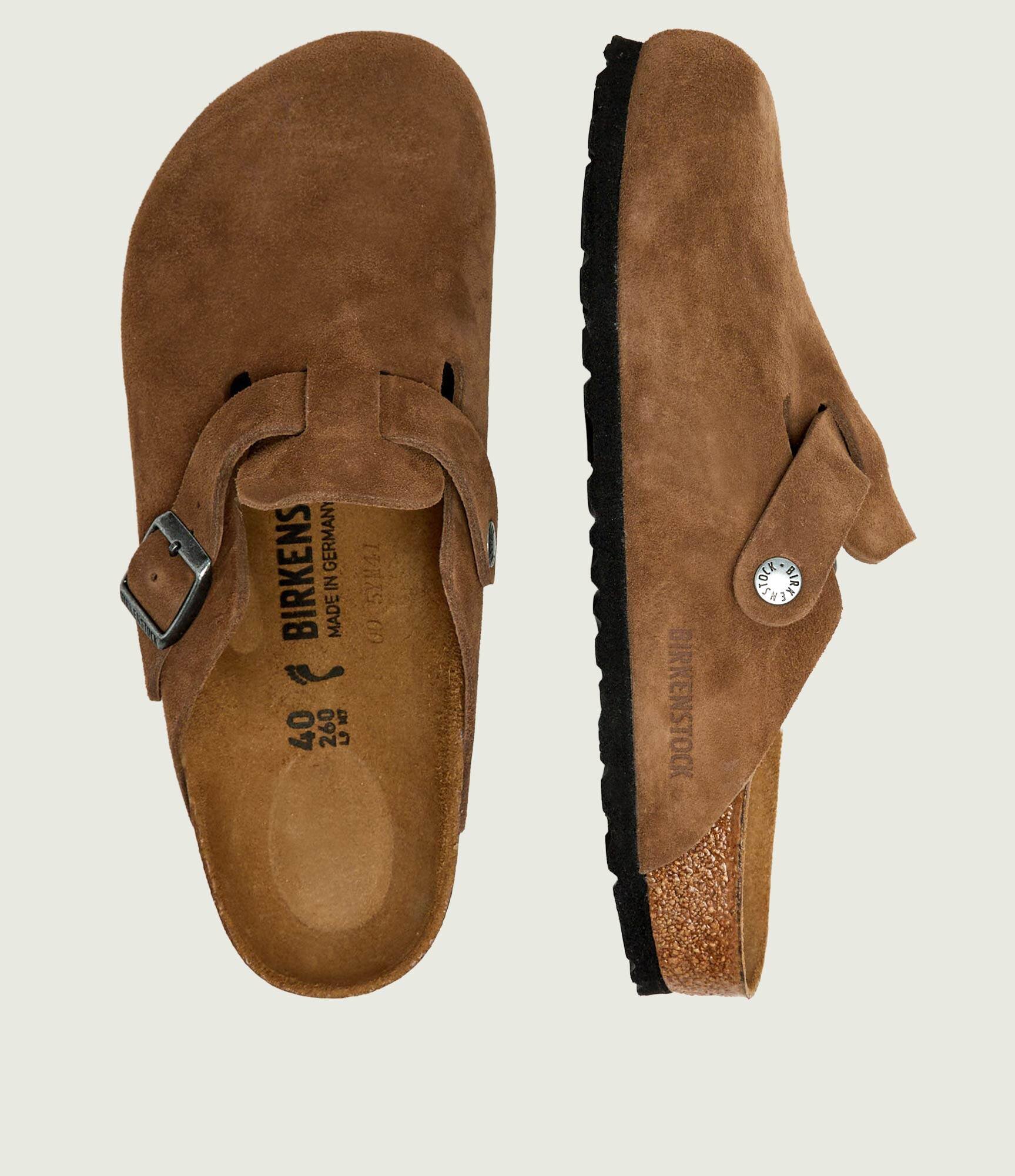 Birkenstock Mules (încălțăminte) Boston BS | piele întoarsă | narrow fit
