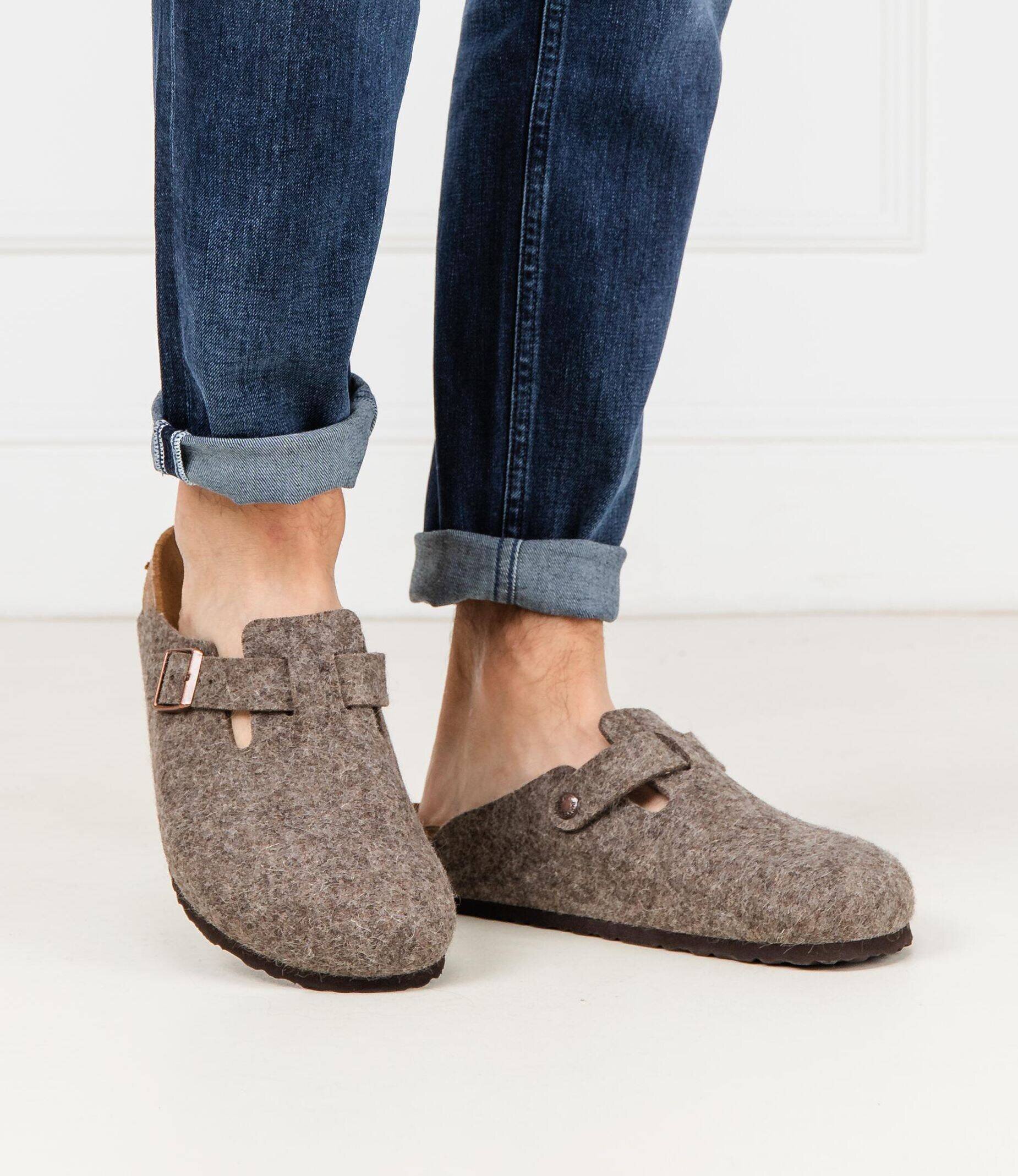 Birkenstock Mules (încălțăminte) Boston cu adaos de piele | regular fit