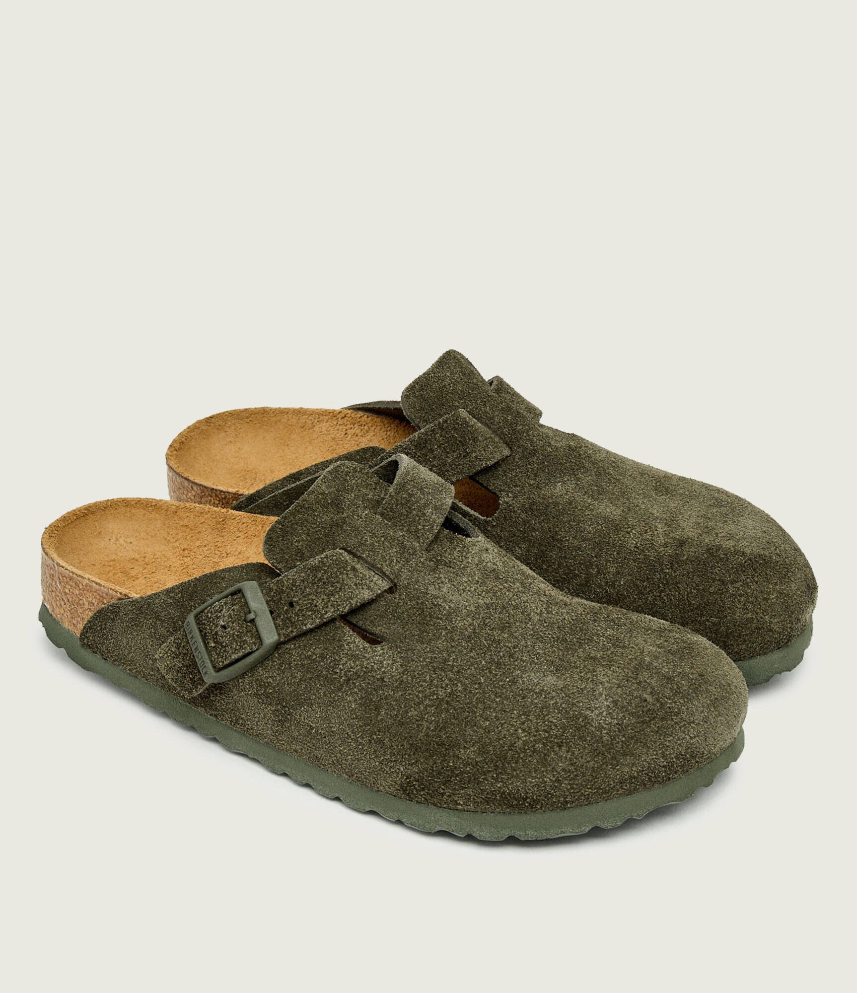 Birkenstock Mules (încălțăminte) Boston LEVE | piele întoarsă | narrow fit