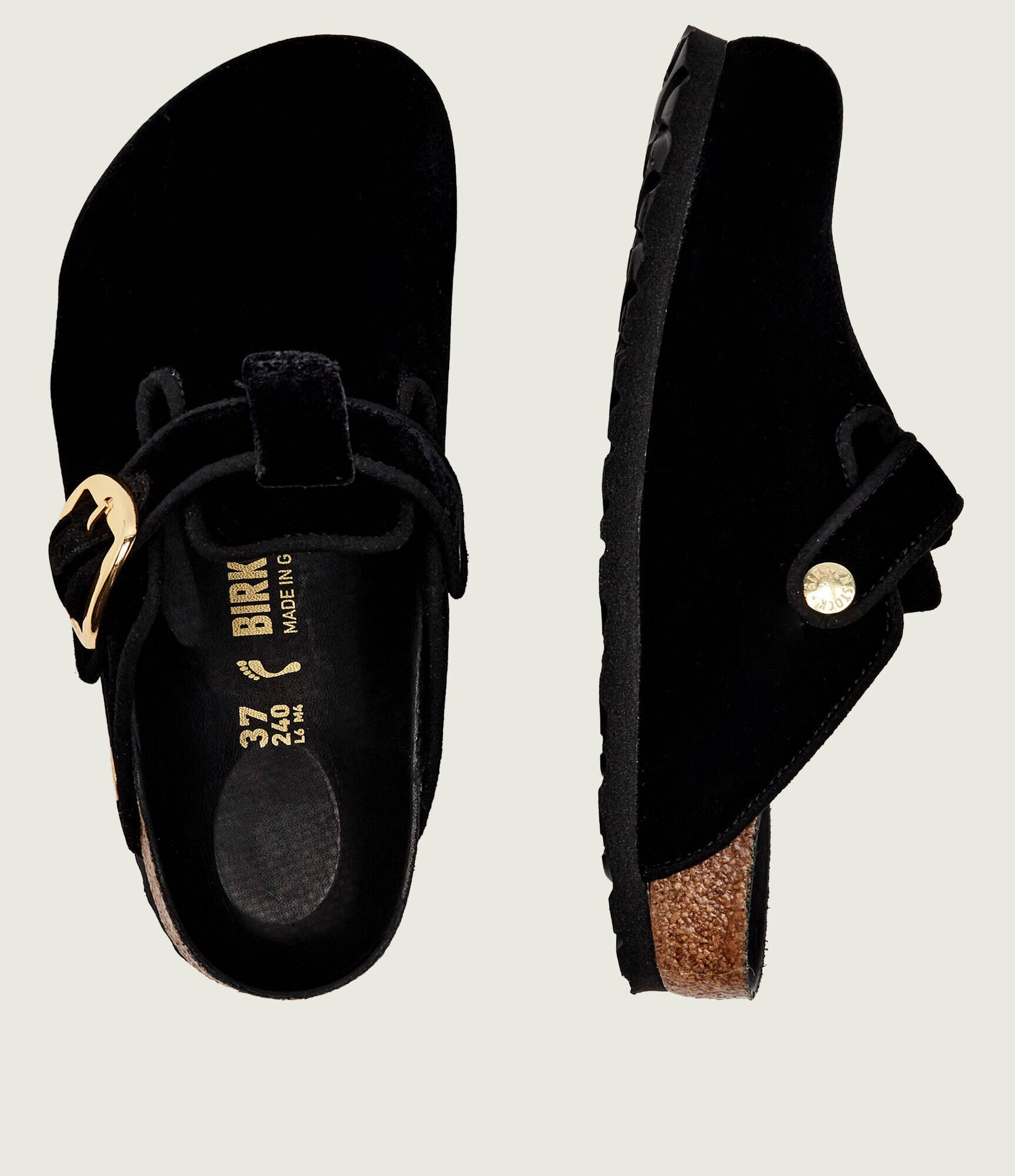 Birkenstock Mules (încălțăminte) Boston | narrow fit cu adaos de piele