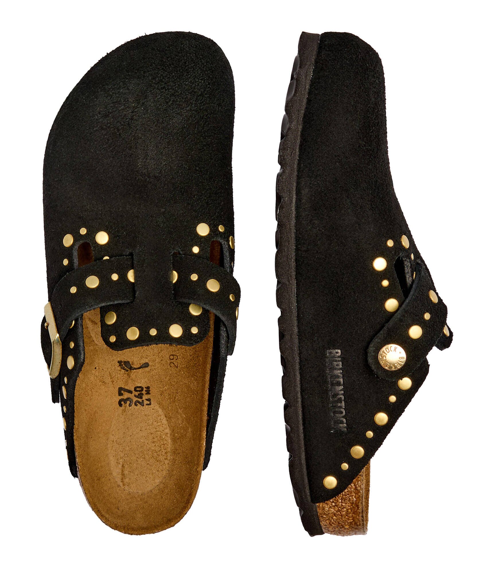 Birkenstock Mules (încălțăminte) Boston Rivet LEVE | narrow fit | piele întoarsă