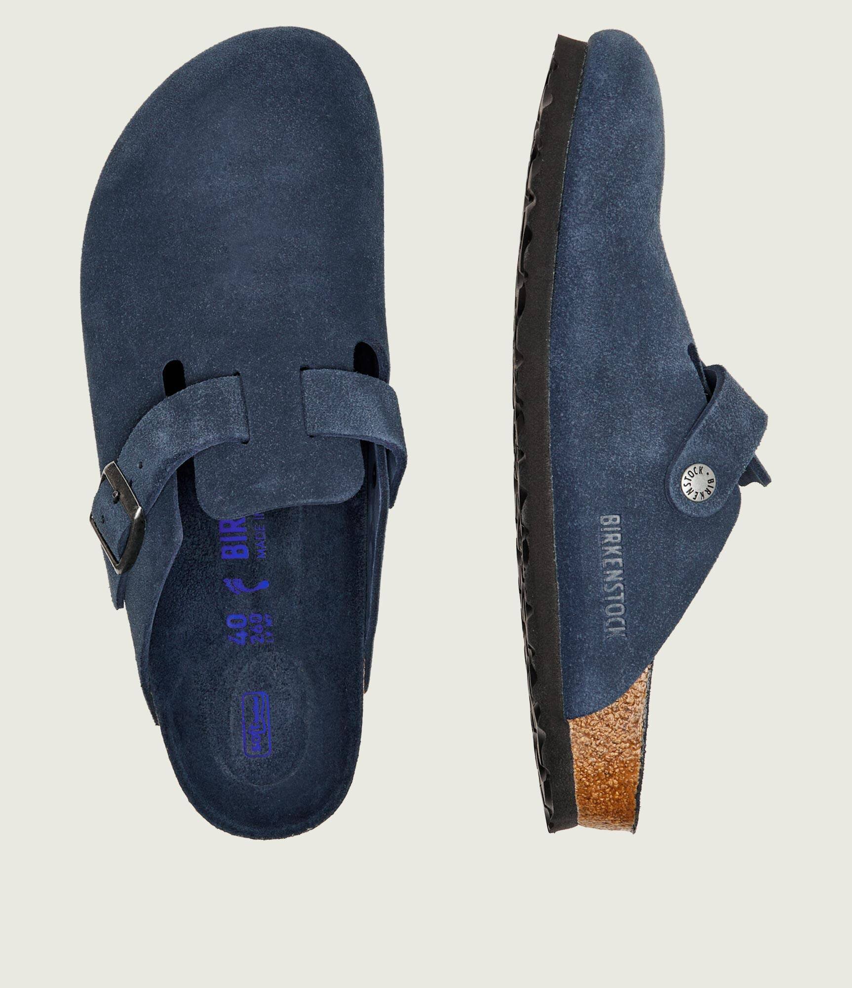 Birkenstock Mules (încălțăminte) Boston SFB LEVE | narrow fit | piele întoarsă