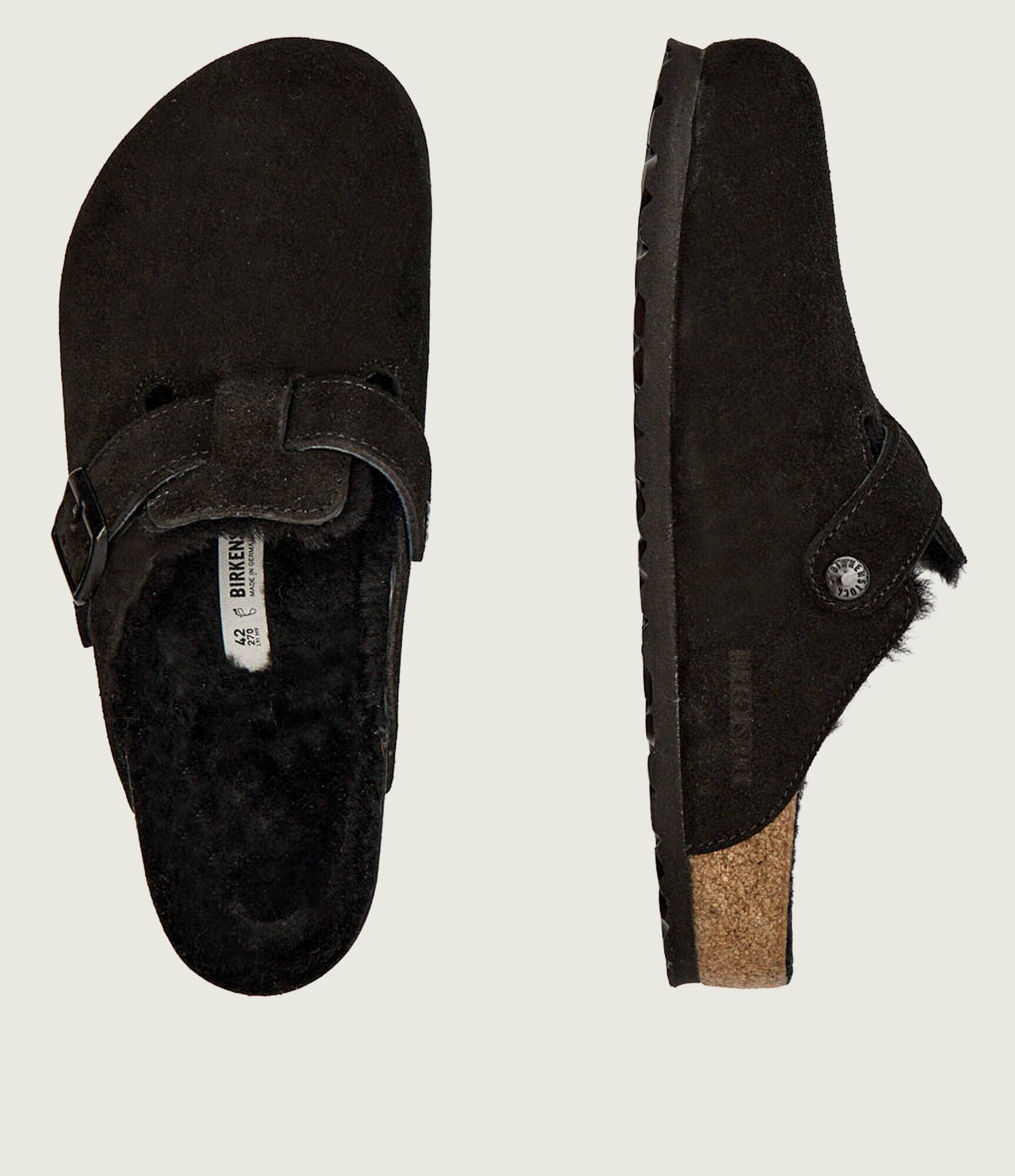 Birkenstock Mules (încălțăminte) Boston | shearling | piele întoarsă cu adaos de lână