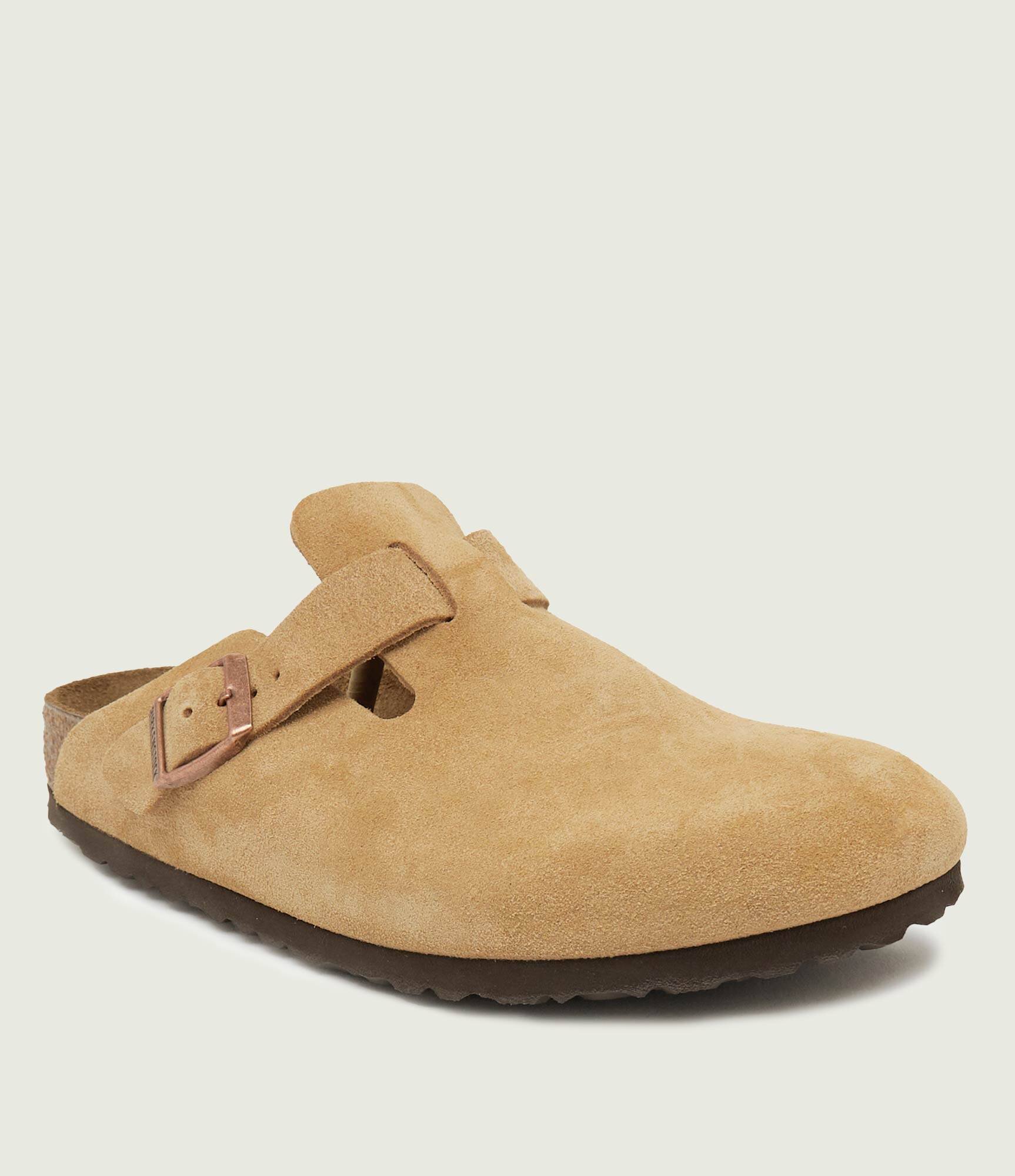 Birkenstock Mules (încălțăminte) Boston VL Latte | narrow fit | piele întoarsă