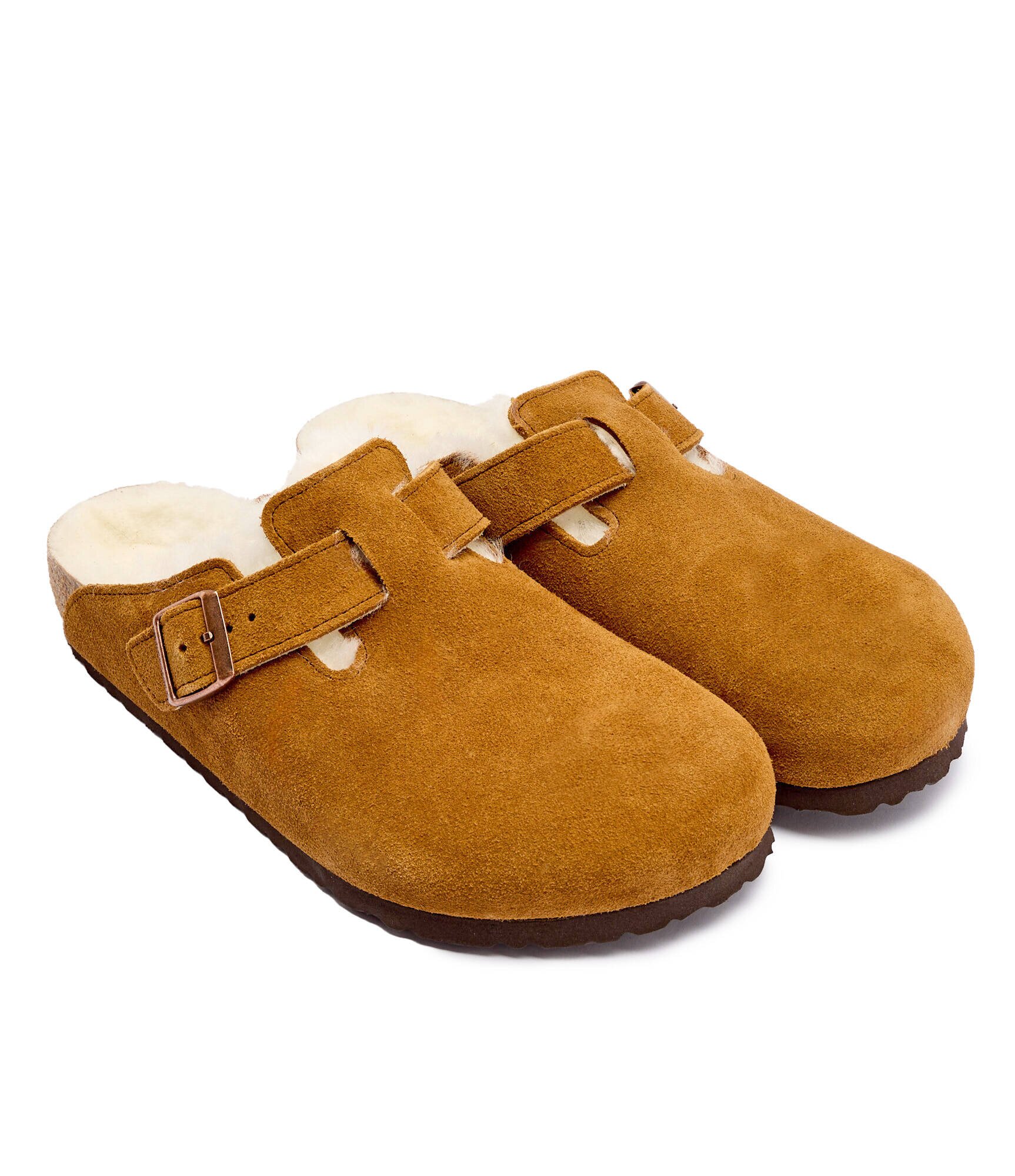 Birkenstock Mules (încălțăminte) Boston VL | shearling | piele întoarsă cu adaos de lână