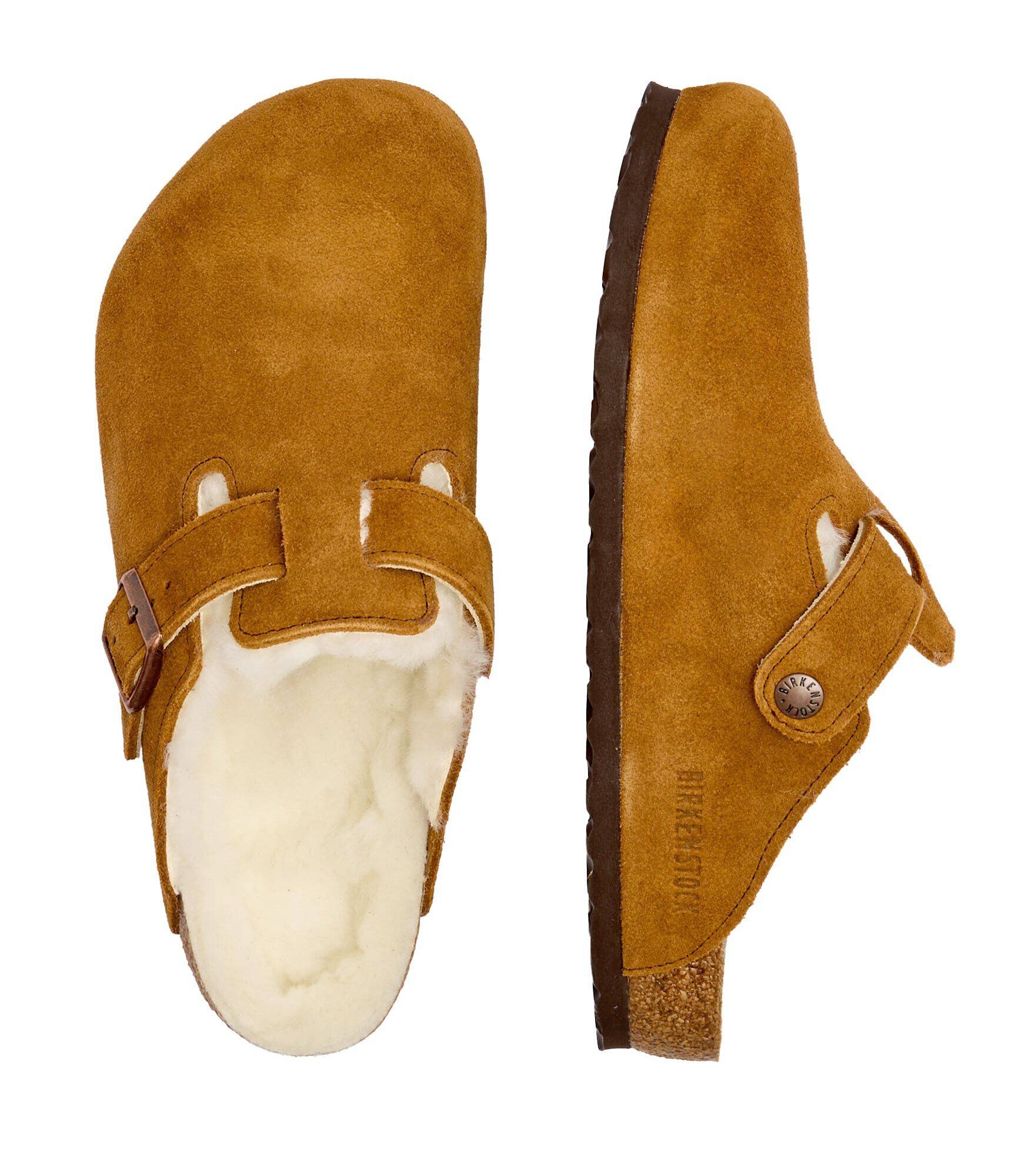 Birkenstock Mules (încălțăminte) Boston VL | shearling | piele întoarsă cu adaos de lână