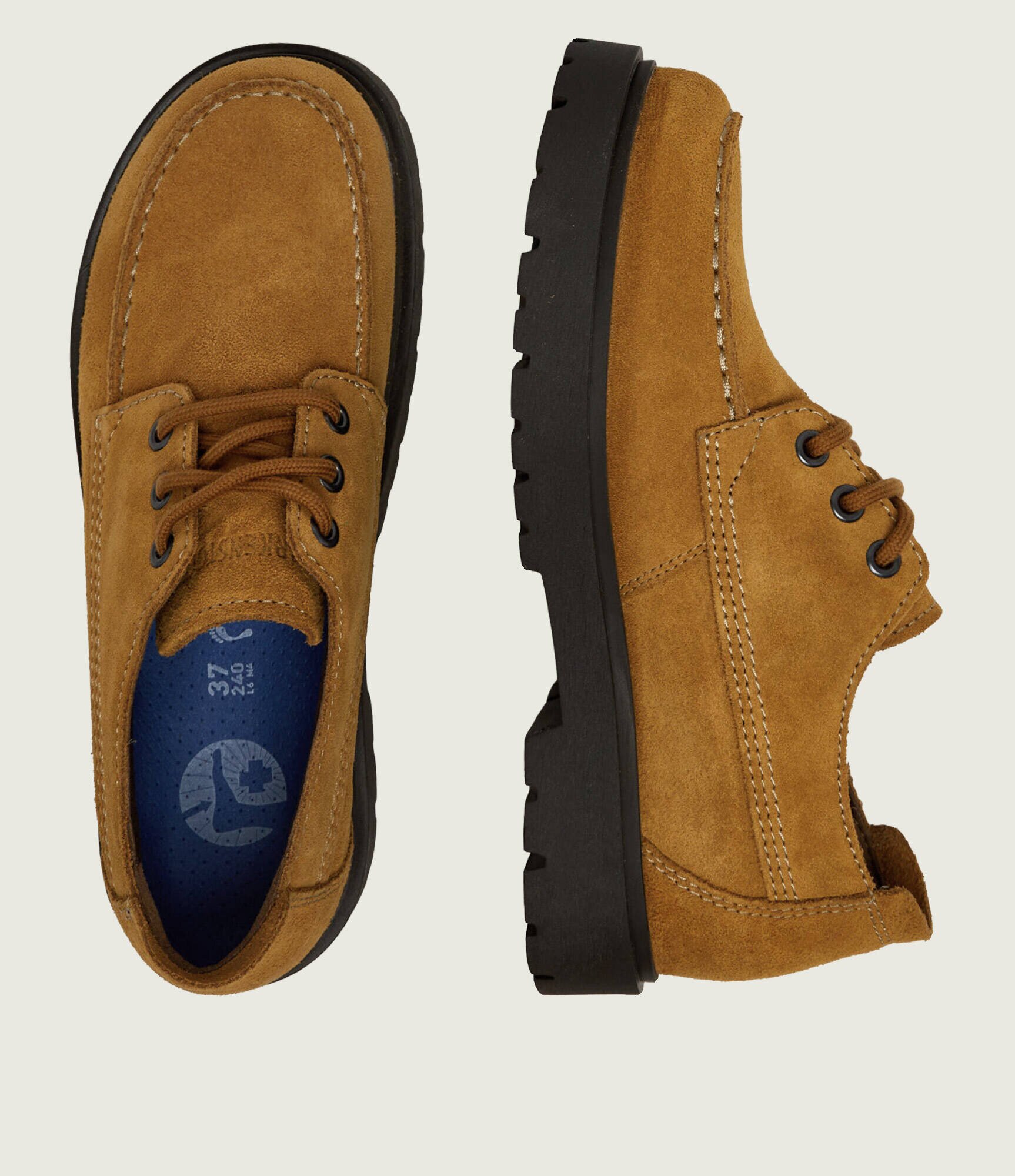 Birkenstock Pantofi Highwood Moc Lace | piele întoarsă | narrow fit