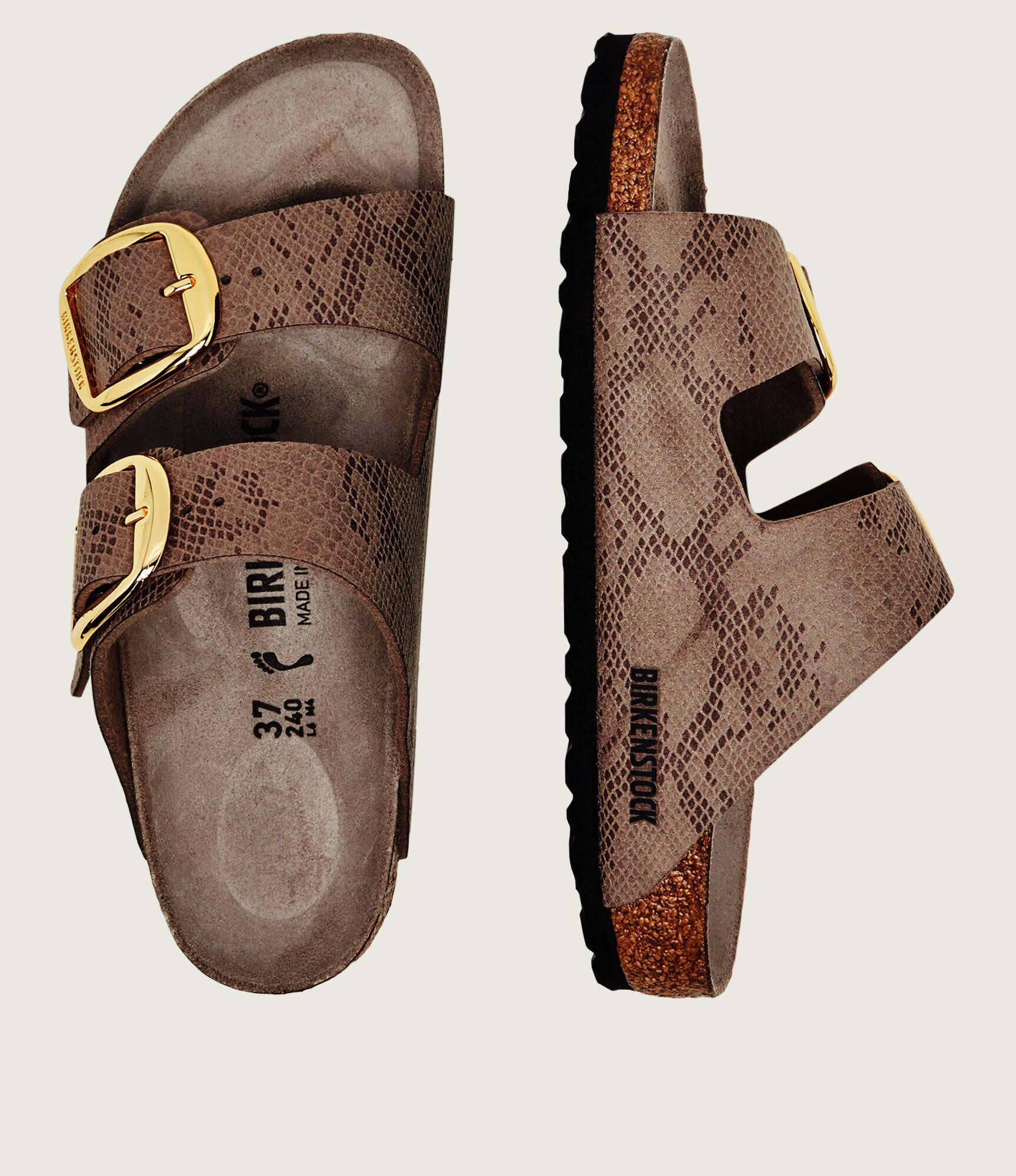 Birkenstock Șlapi Arizona Big Buckle cu adaos de piele | narrow fit
