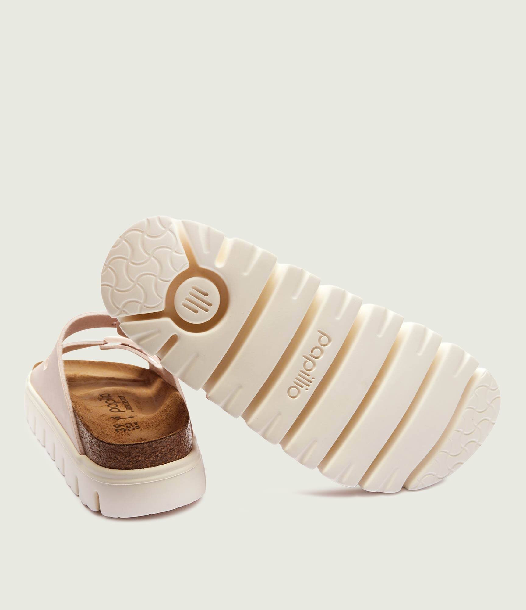 Birkenstock Șlapi Arizona Chunky BF | x Papillio | narrow fit cu adaos de piele