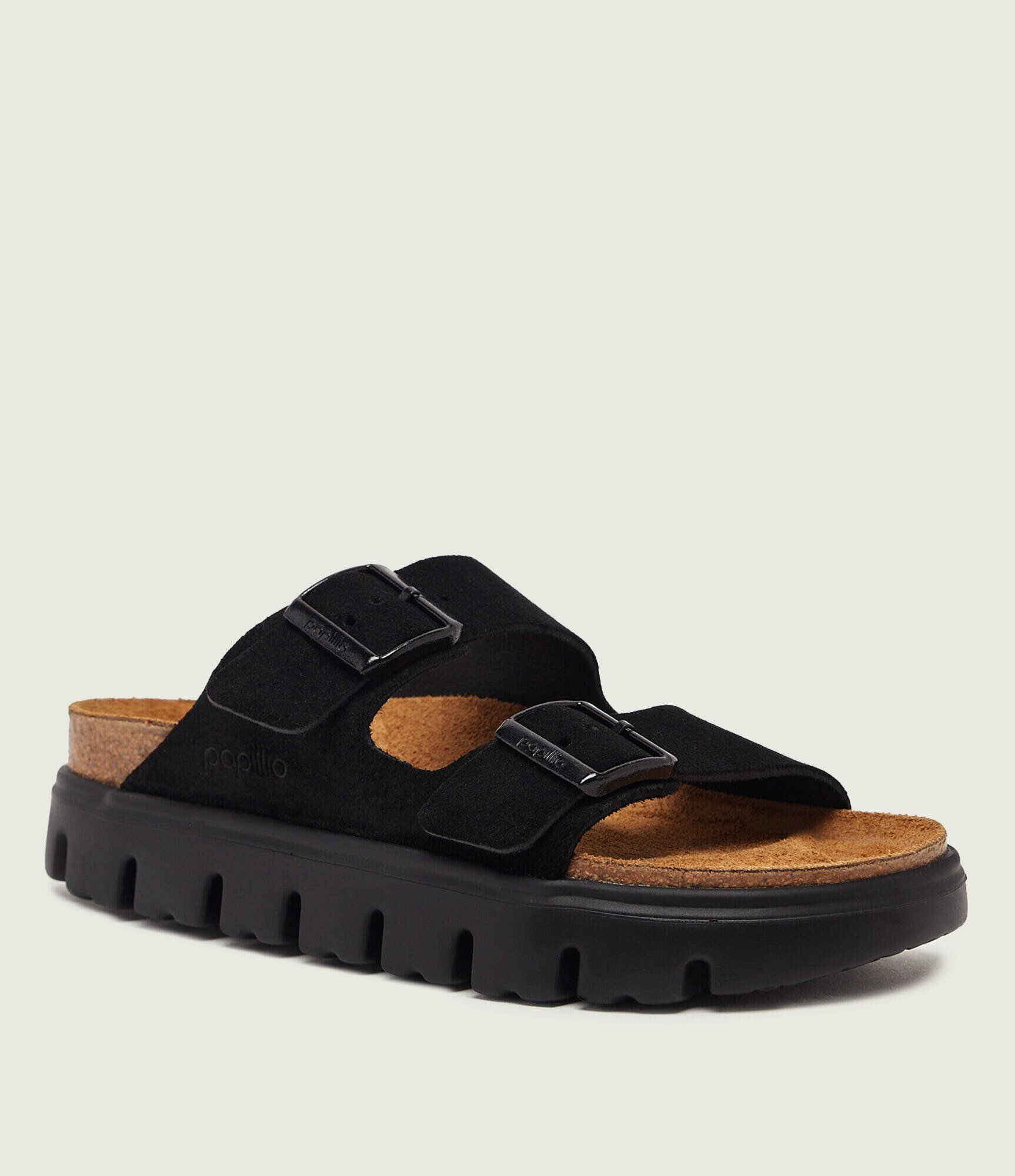 Birkenstock Șlapi Arizona Chunky Leve | x Papillio | piele întoarsă | narrow fit