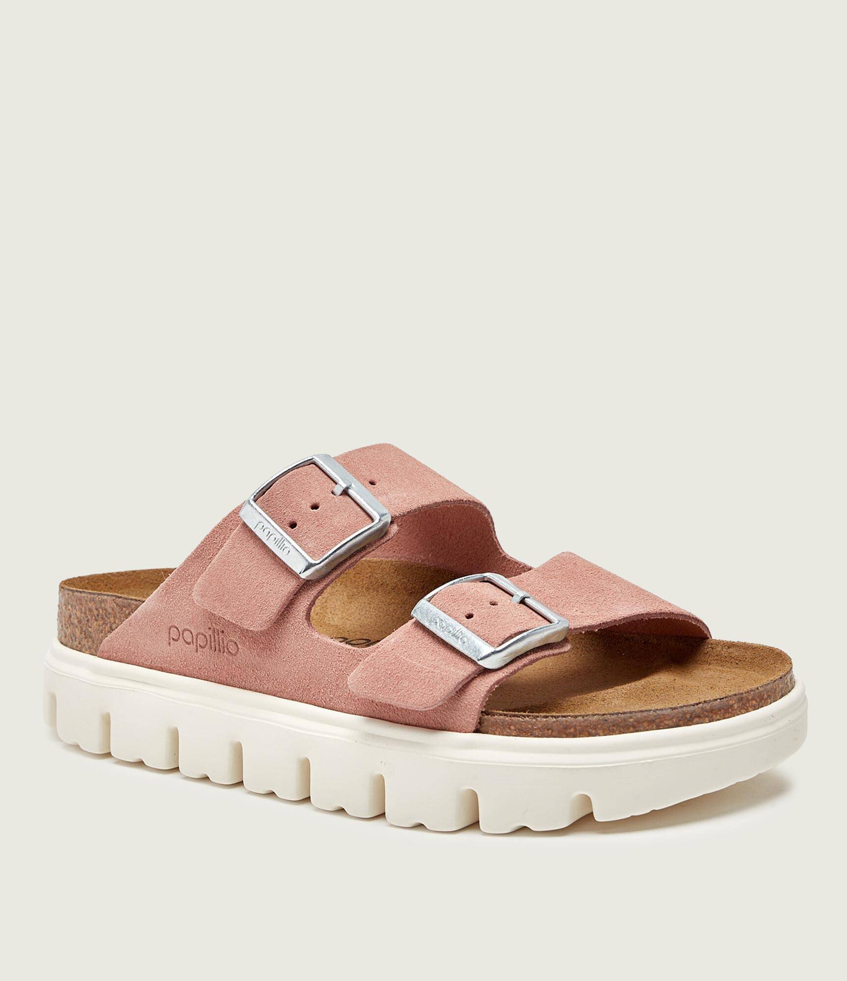Birkenstock Șlapi Arizona Chunky | x Papillio | narrow fit | piele întoarsă