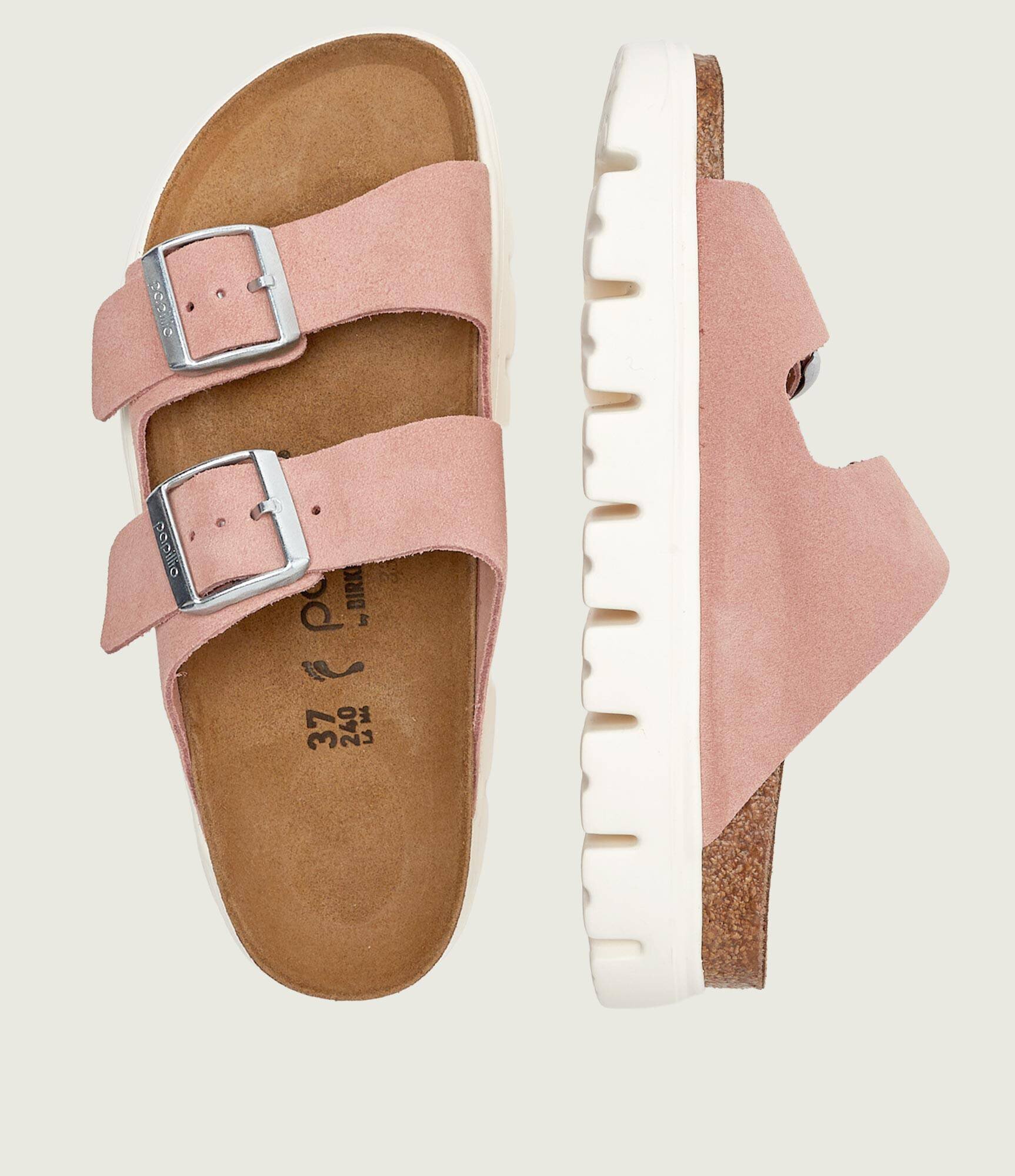 Birkenstock Șlapi Arizona Chunky | x Papillio | narrow fit | piele întoarsă