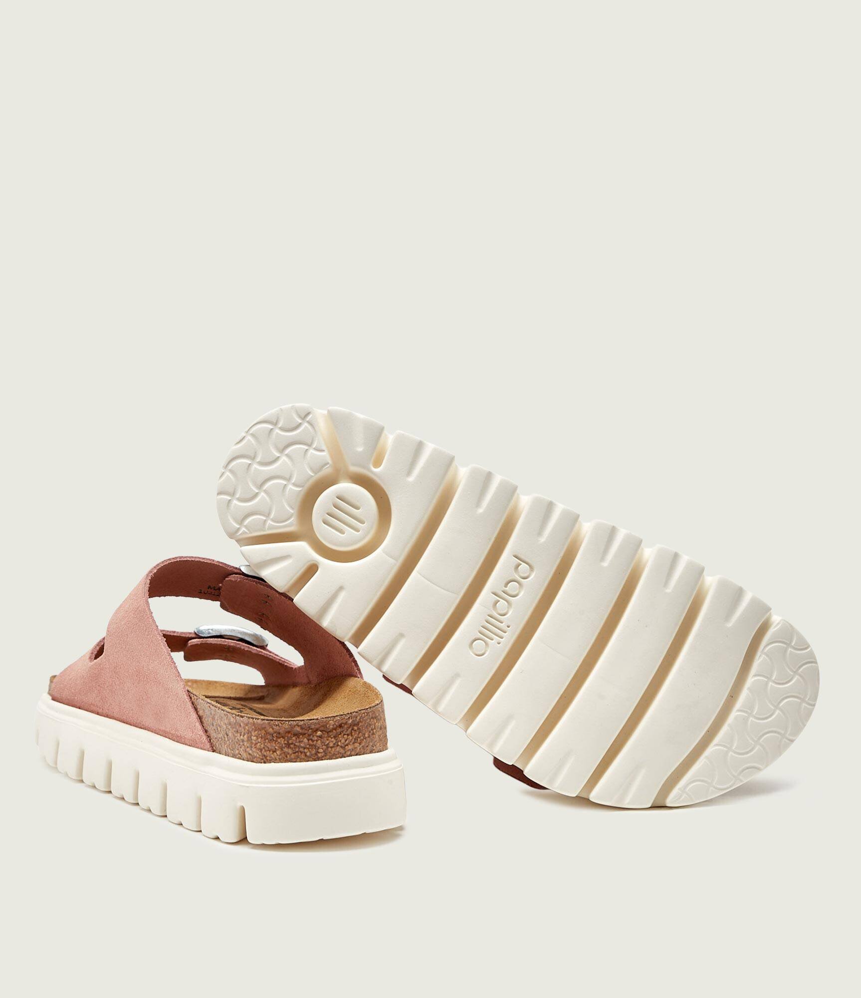 Birkenstock Șlapi Arizona Chunky | x Papillio | narrow fit | piele întoarsă