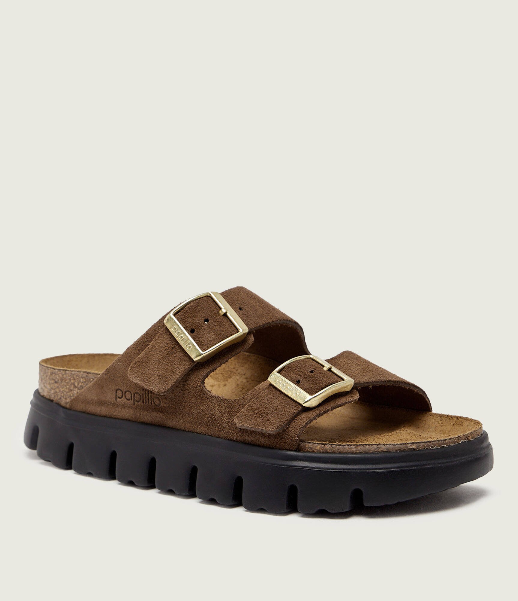 Birkenstock Șlapi Arizona Chunky | x Papillio | narrow fit | piele întoarsă