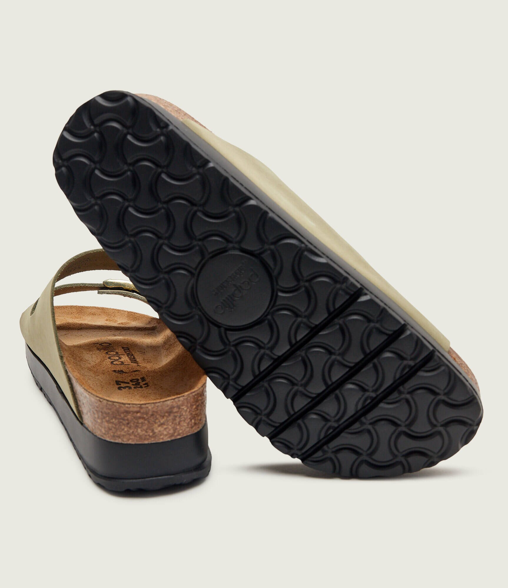 Birkenstock Șlapi Arizona Flex Platform | x Papillio | piele întoarsă | narrow fit