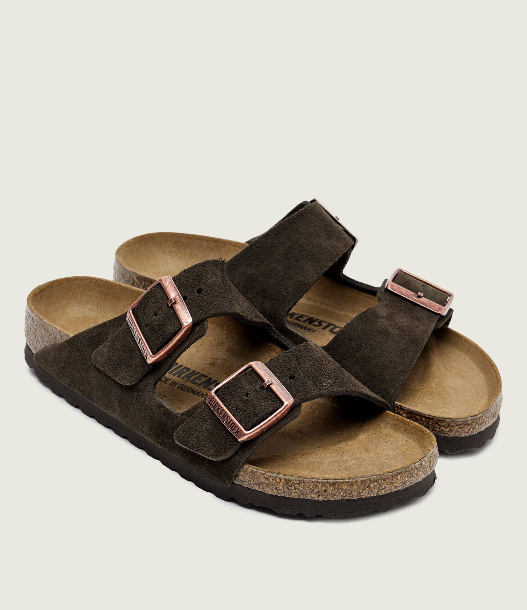 Birkenstock Șlapi Arizona LEVE | piele întoarsă | narrow fit
