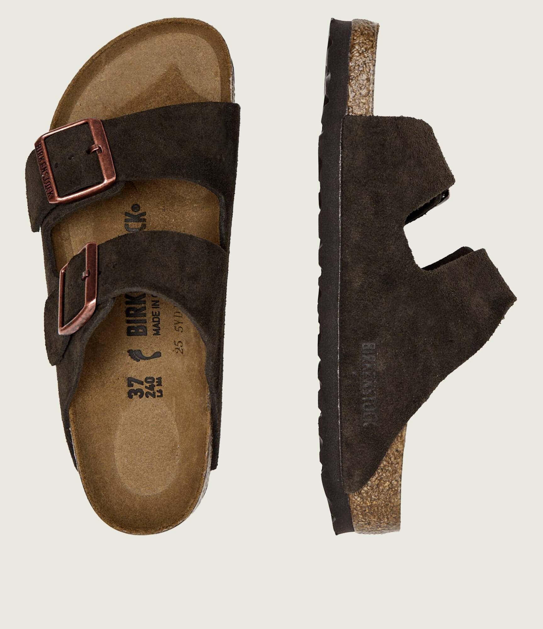 Birkenstock Șlapi Arizona LEVE | piele întoarsă | narrow fit