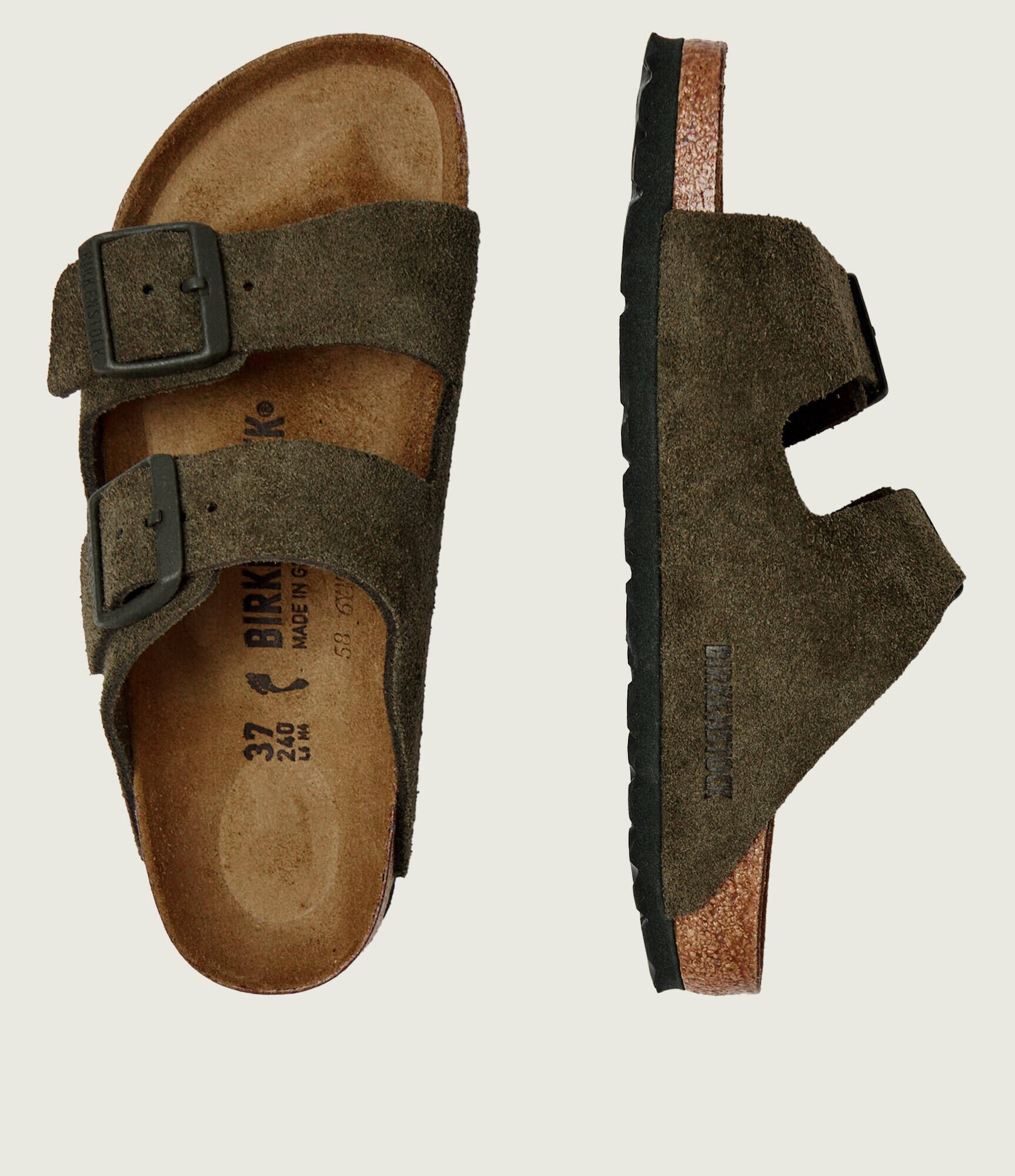 Birkenstock Șlapi Arizona | piele întoarsă | narrow fit