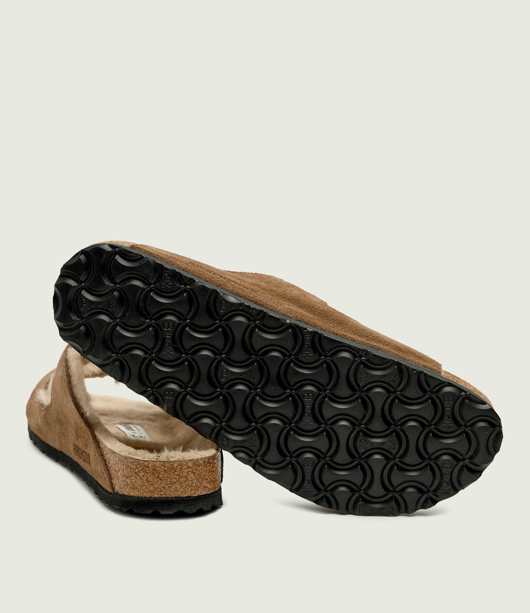 Birkenstock Șlapi Arizona | piele întoarsă (zamsz) | cu adaos de lână | narrow fit | shearling