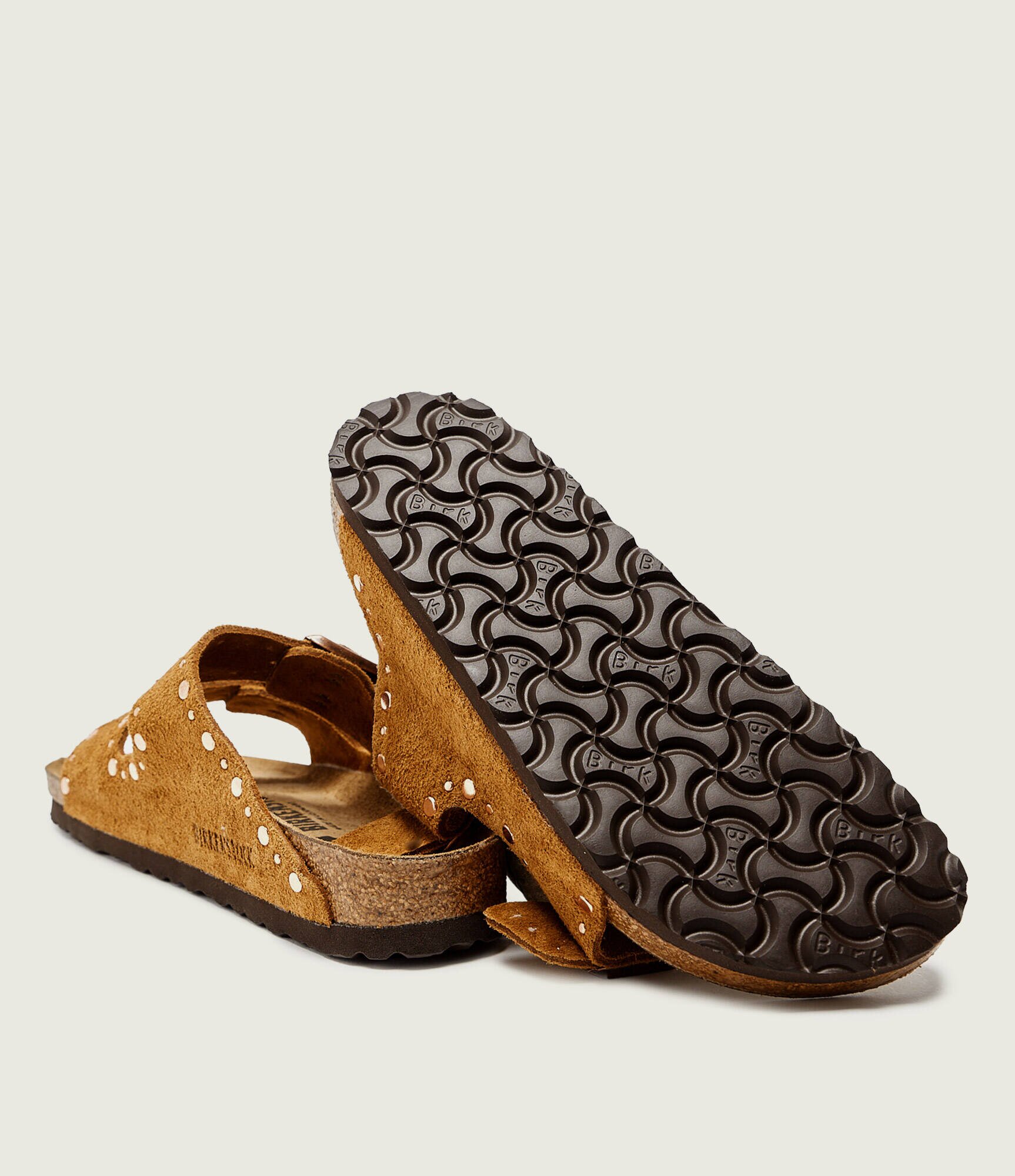 Birkenstock Șlapi Arizona Rivet LEVE | piele întoarsă | narrow fit
