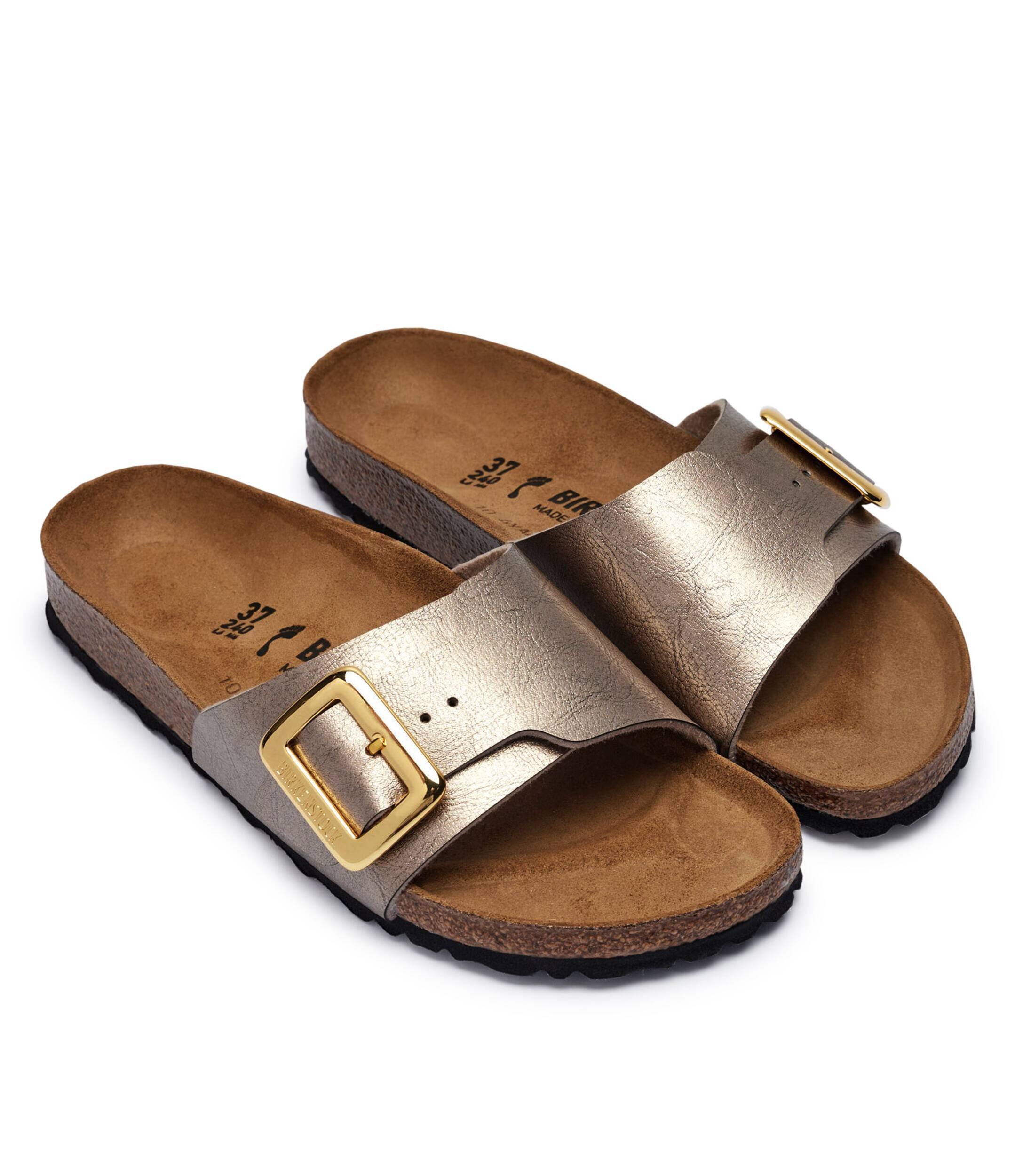 Birkenstock Șlapi Catalina CB BF | narrow fit cu adaos de piele