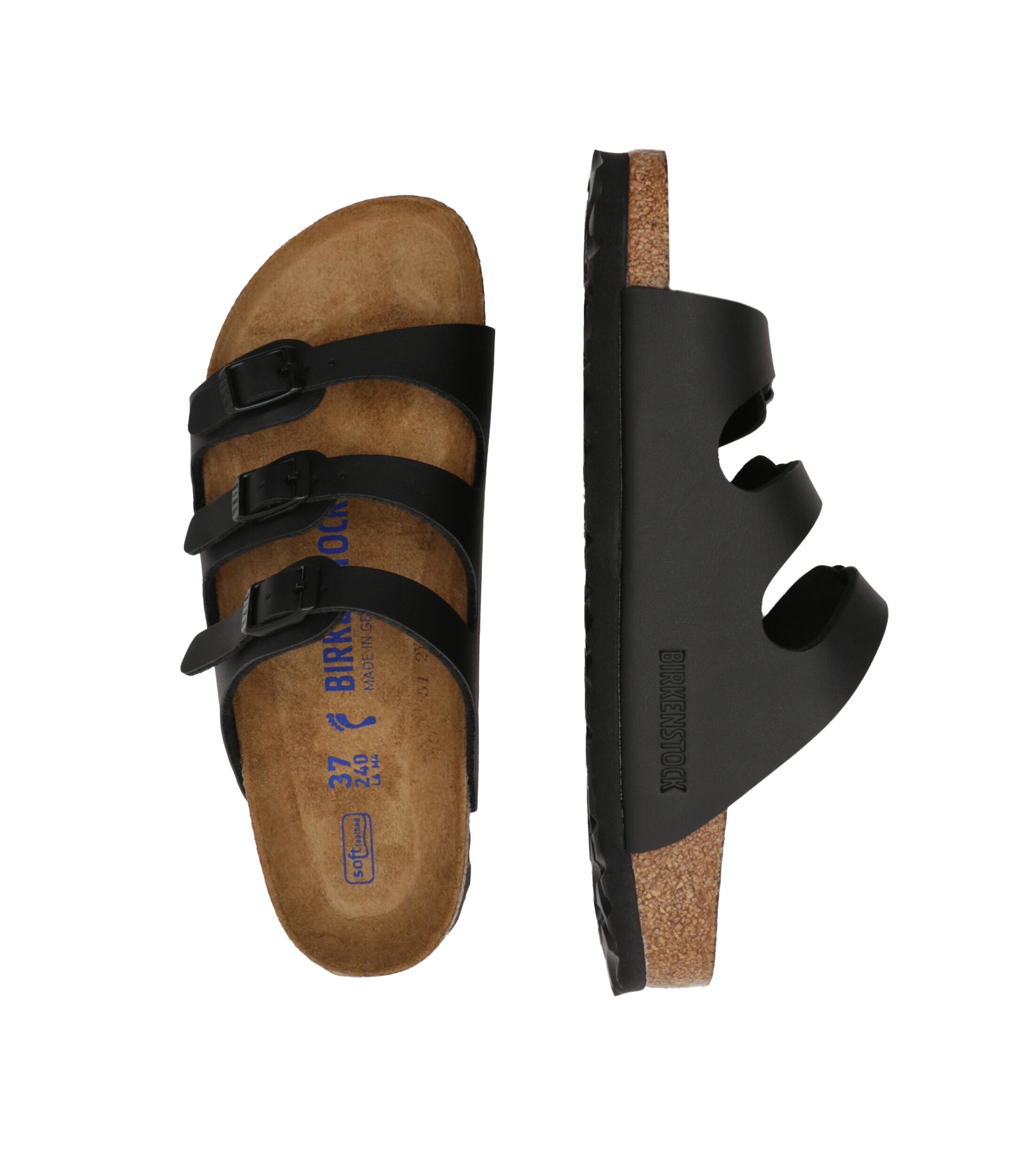 Birkenstock Șlapi Florida cu adaos de piele | narrow fit soft footbed