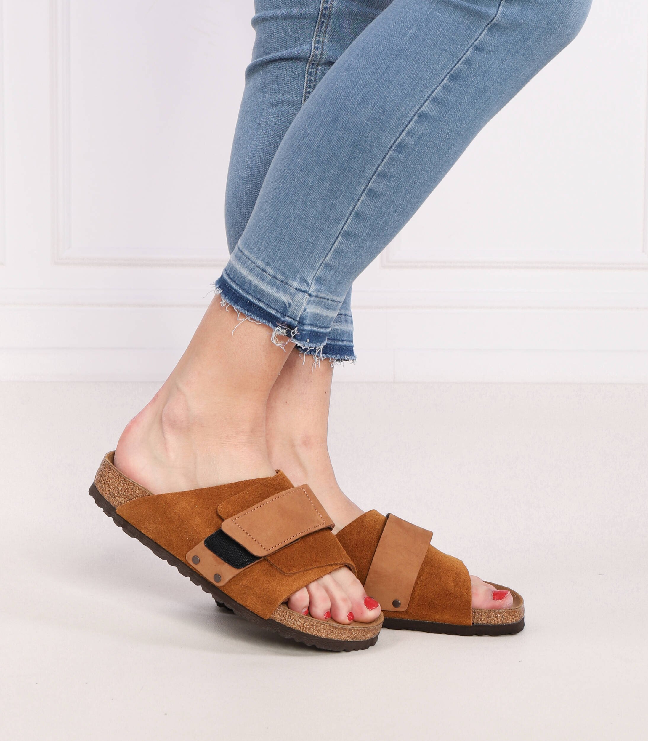 Birkenstock Șlapi Kyoto | narrow fit | piele întoarsă