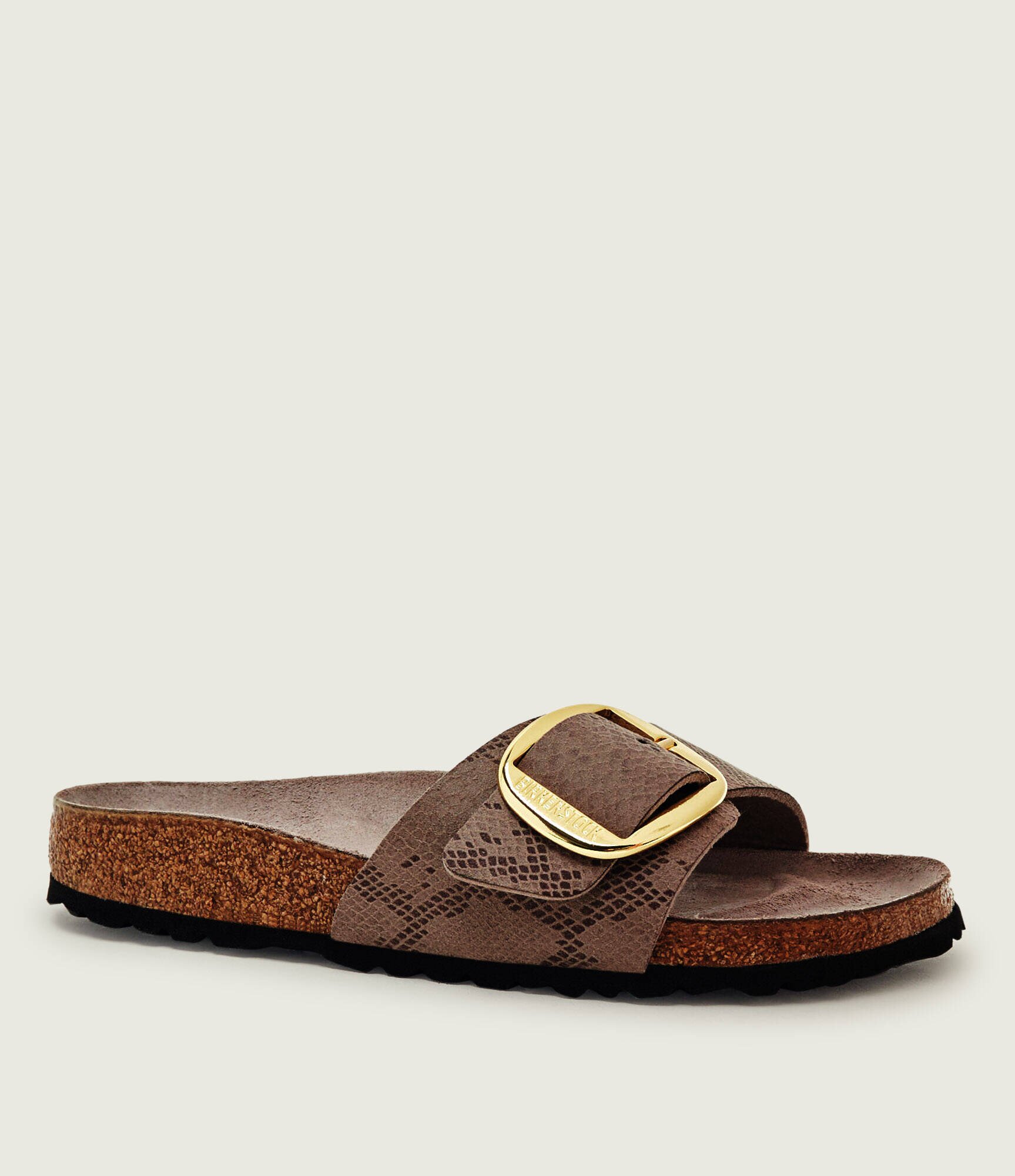 Birkenstock Șlapi Madrid Big Buckle cu adaos de piele | narrow fit