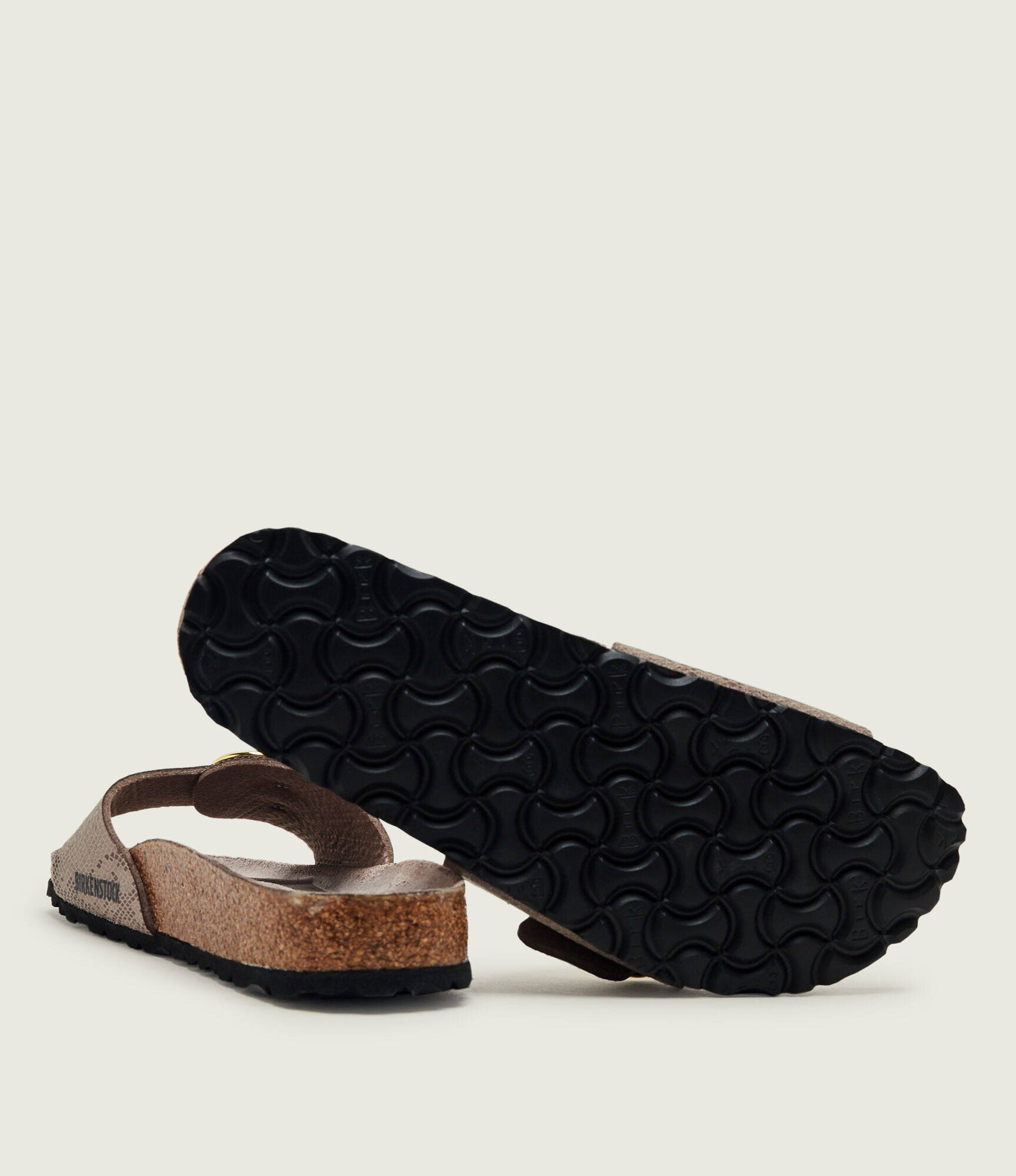 Birkenstock Șlapi Madrid Big Buckle cu adaos de piele | narrow fit