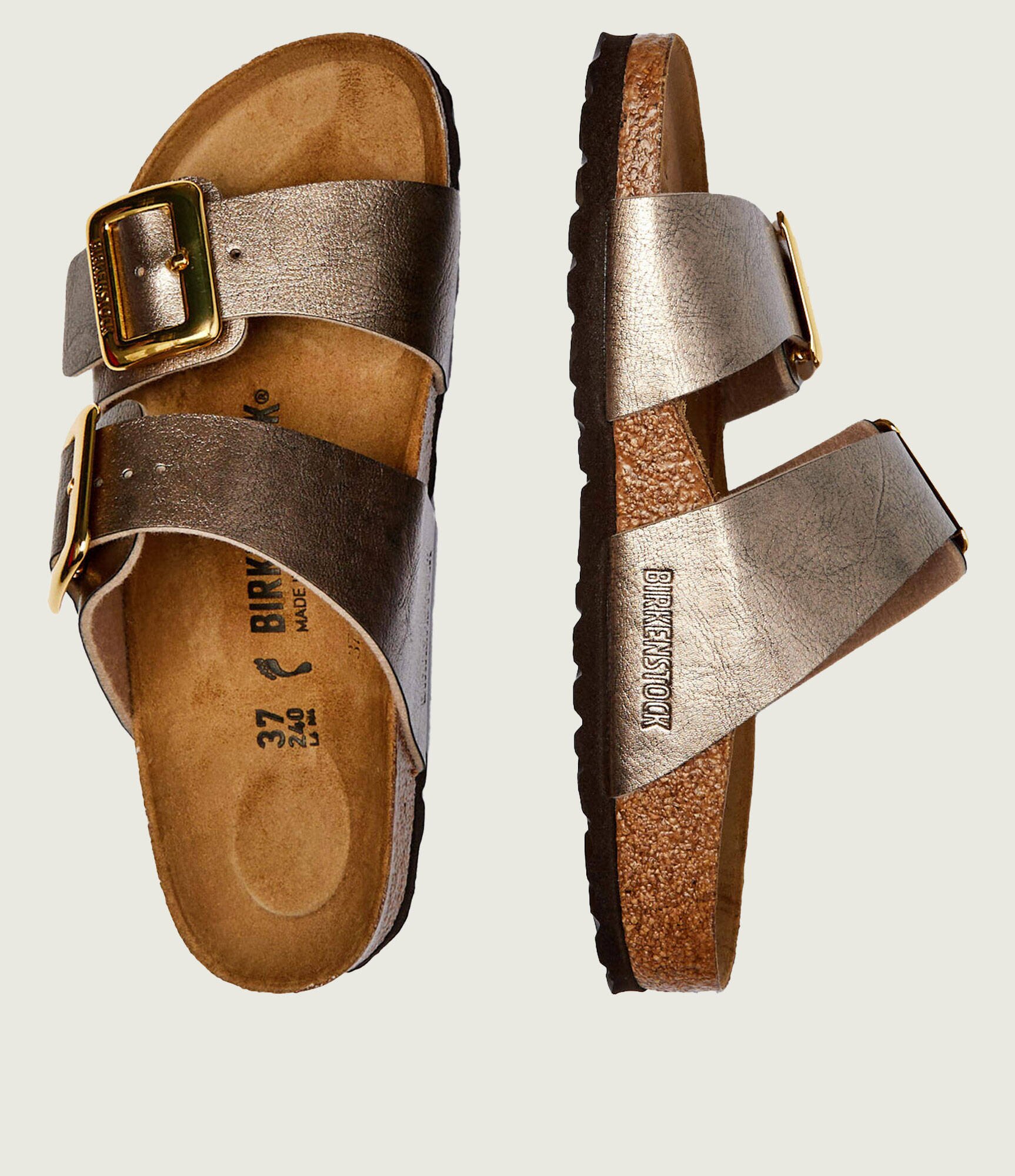 Birkenstock Șlapi Sydney CB | narrow fit cu adaos de piele