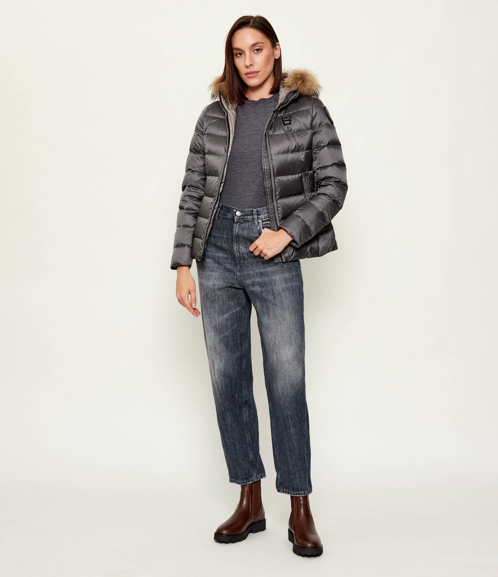 Blauer Geacă de puf ARCADIA | Slim Fit