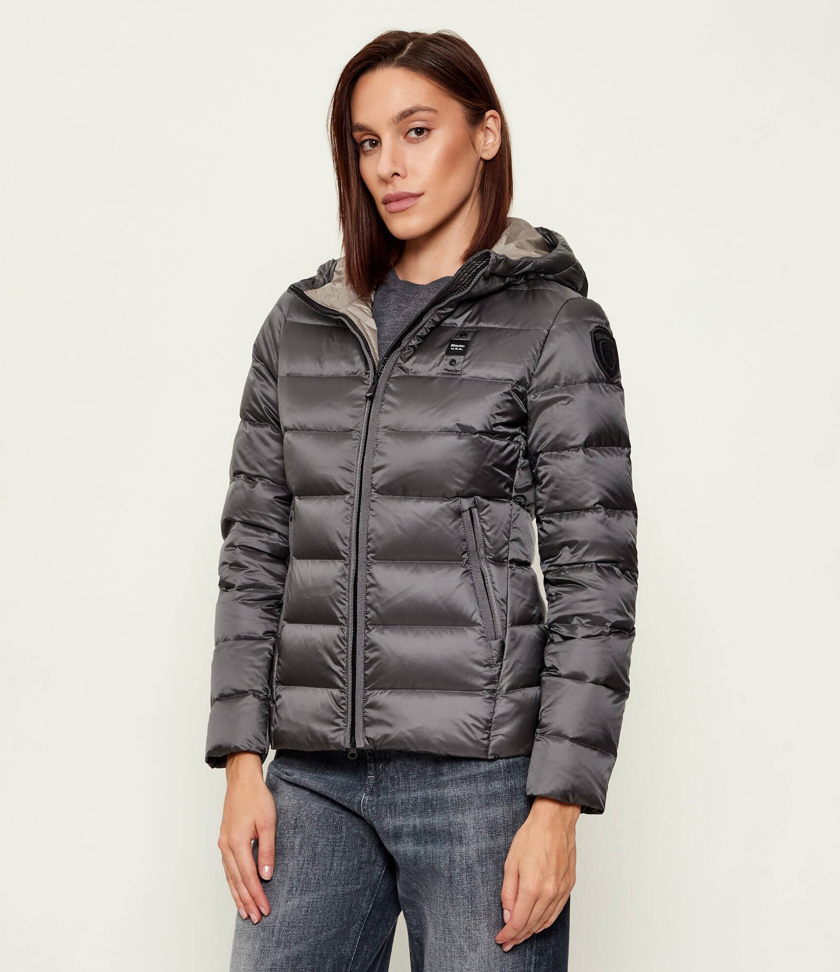 Blauer Geacă de puf ARCADIA | Slim Fit