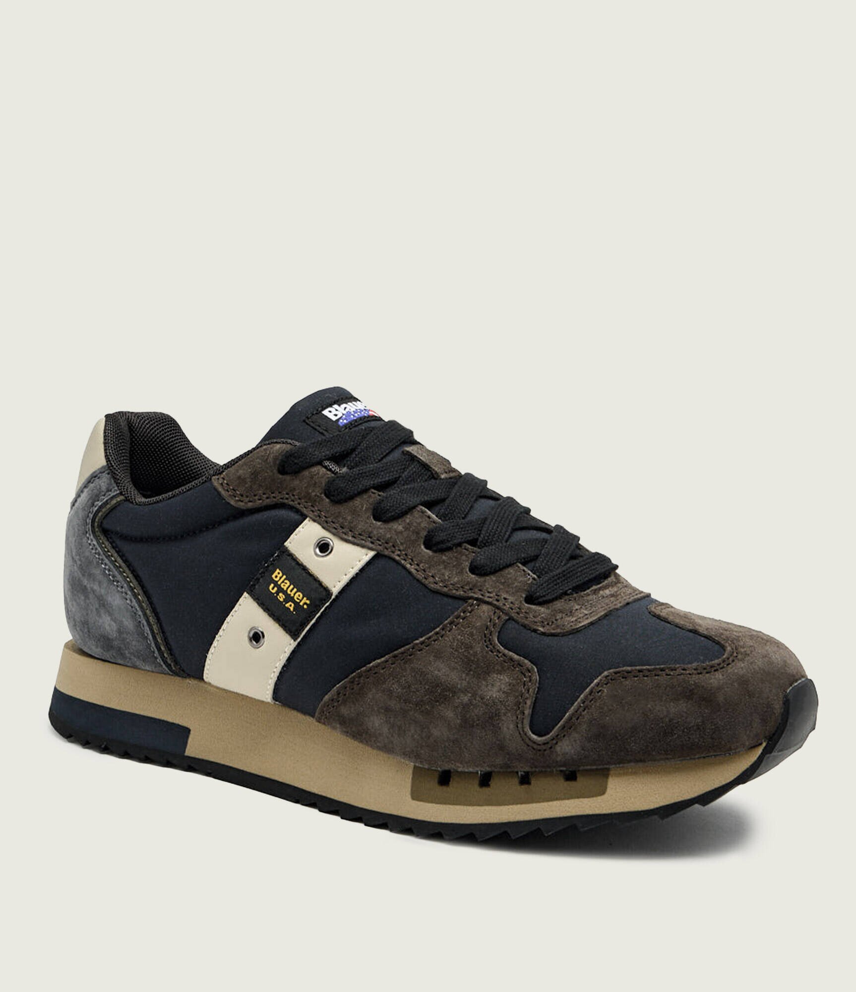 Blauer Sneakers QUEENS01 cu adaos de piele