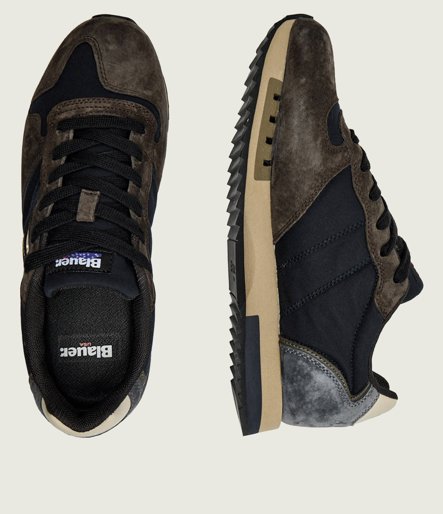 Blauer Sneakers QUEENS01 cu adaos de piele
