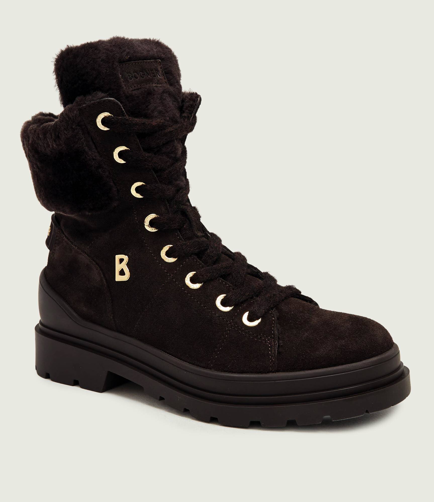 Bogner Botine St.Moritz S 23 C | piele întoarsă (zamsz) | cu adaos de lână